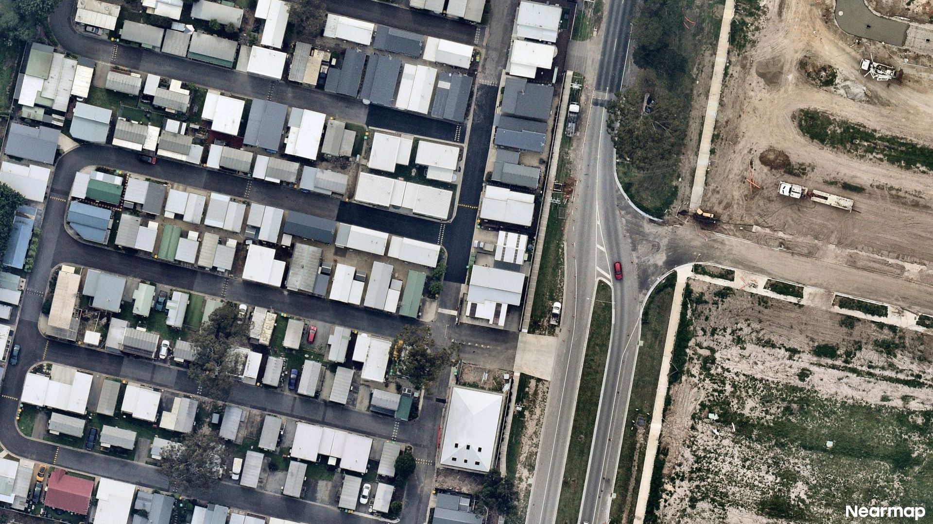 Vertical aerial view