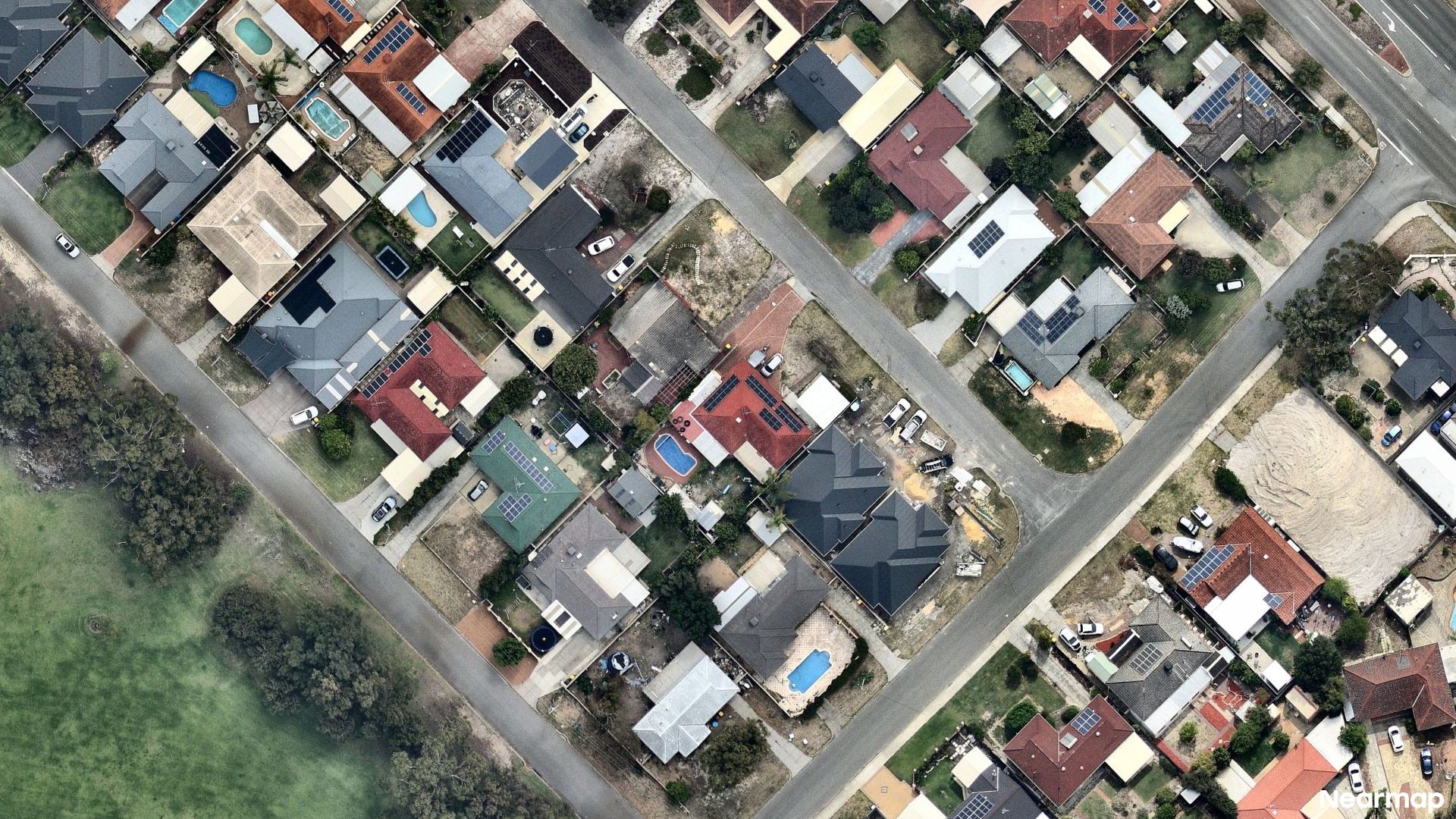 Vertical aerial view