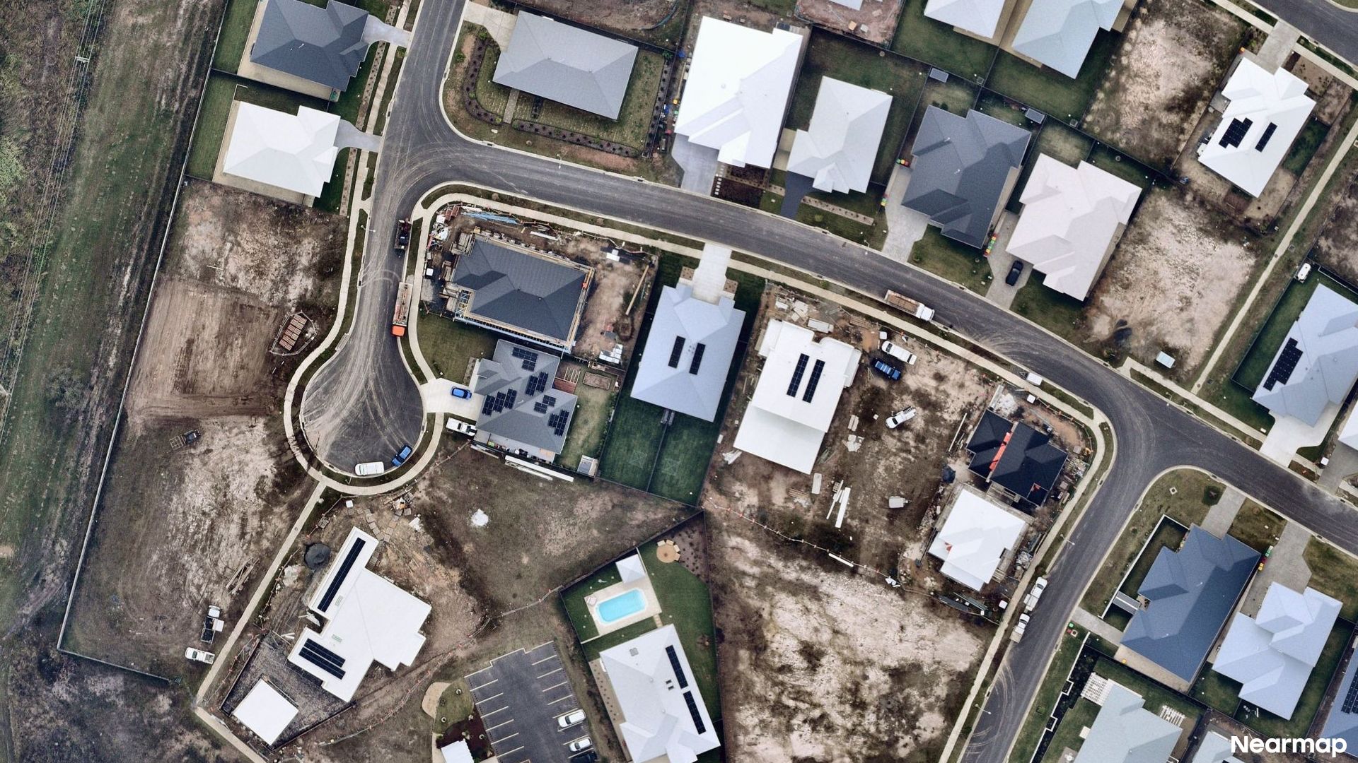 Vertical aerial view