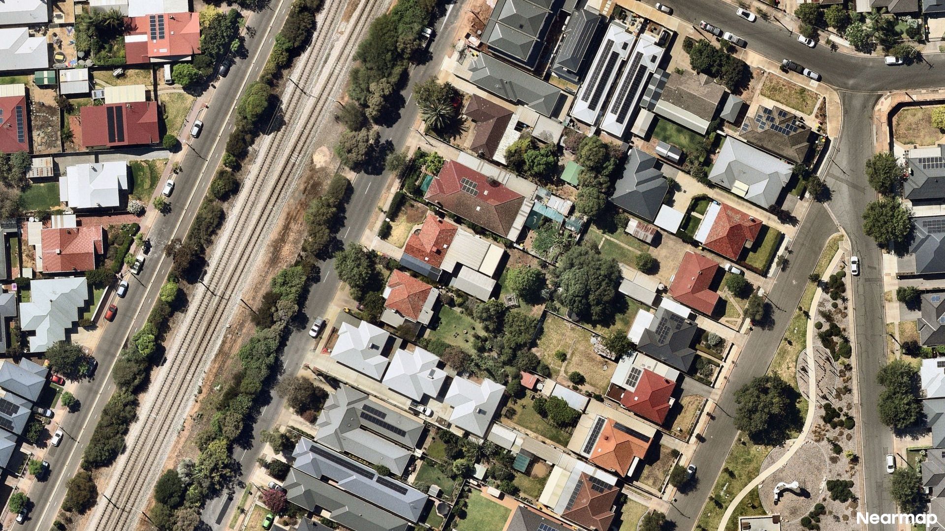 Vertical aerial view