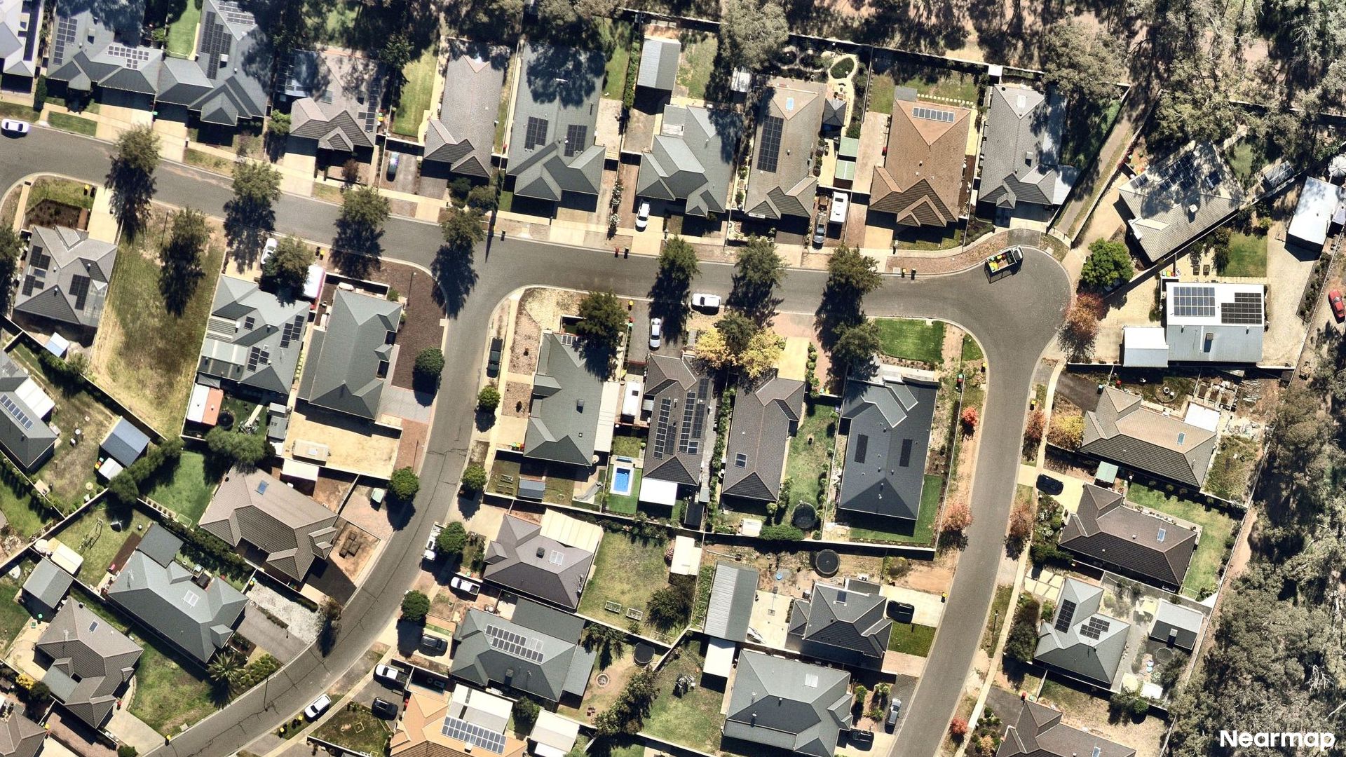 Vertical aerial view