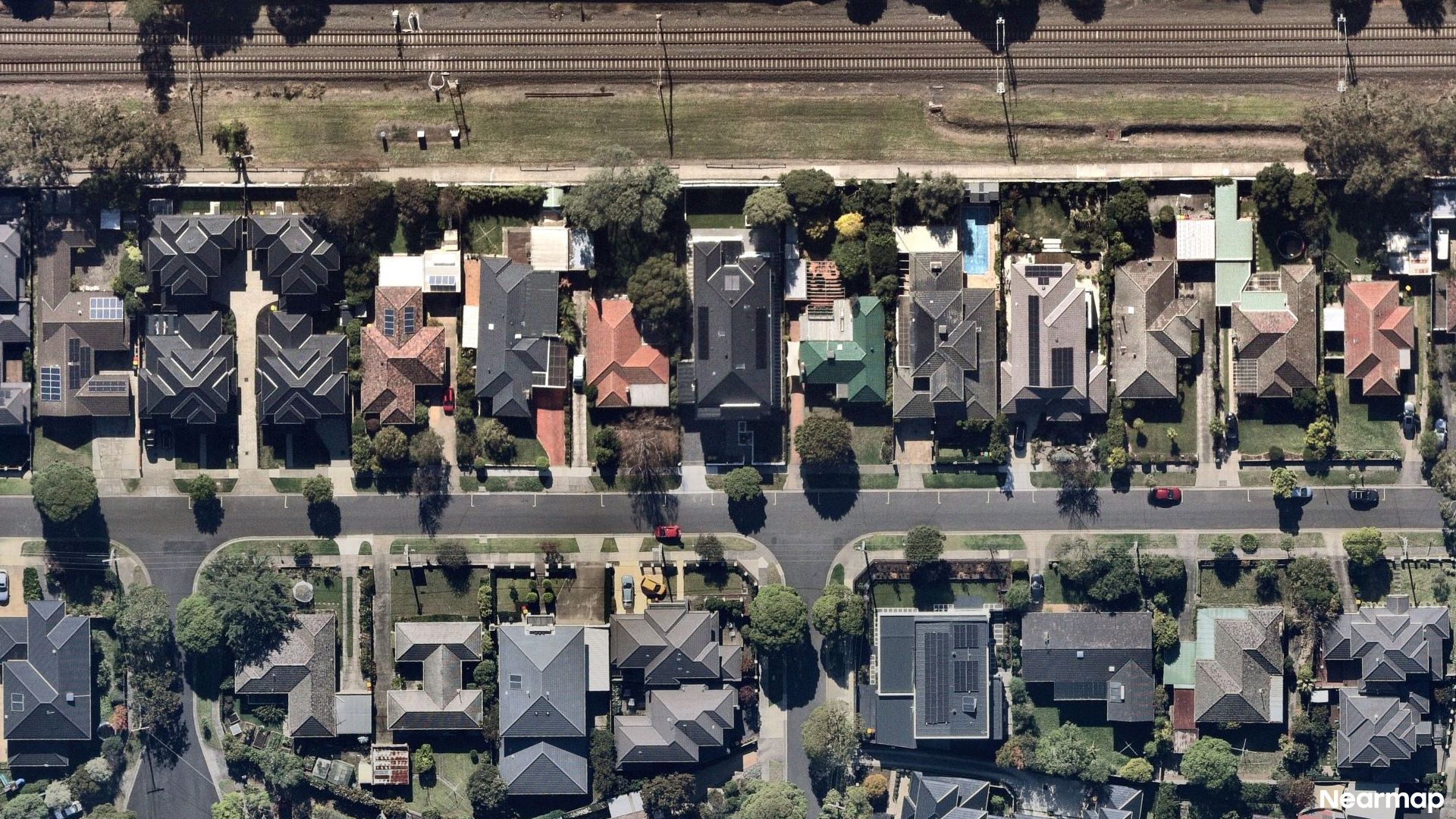 Vertical aerial view