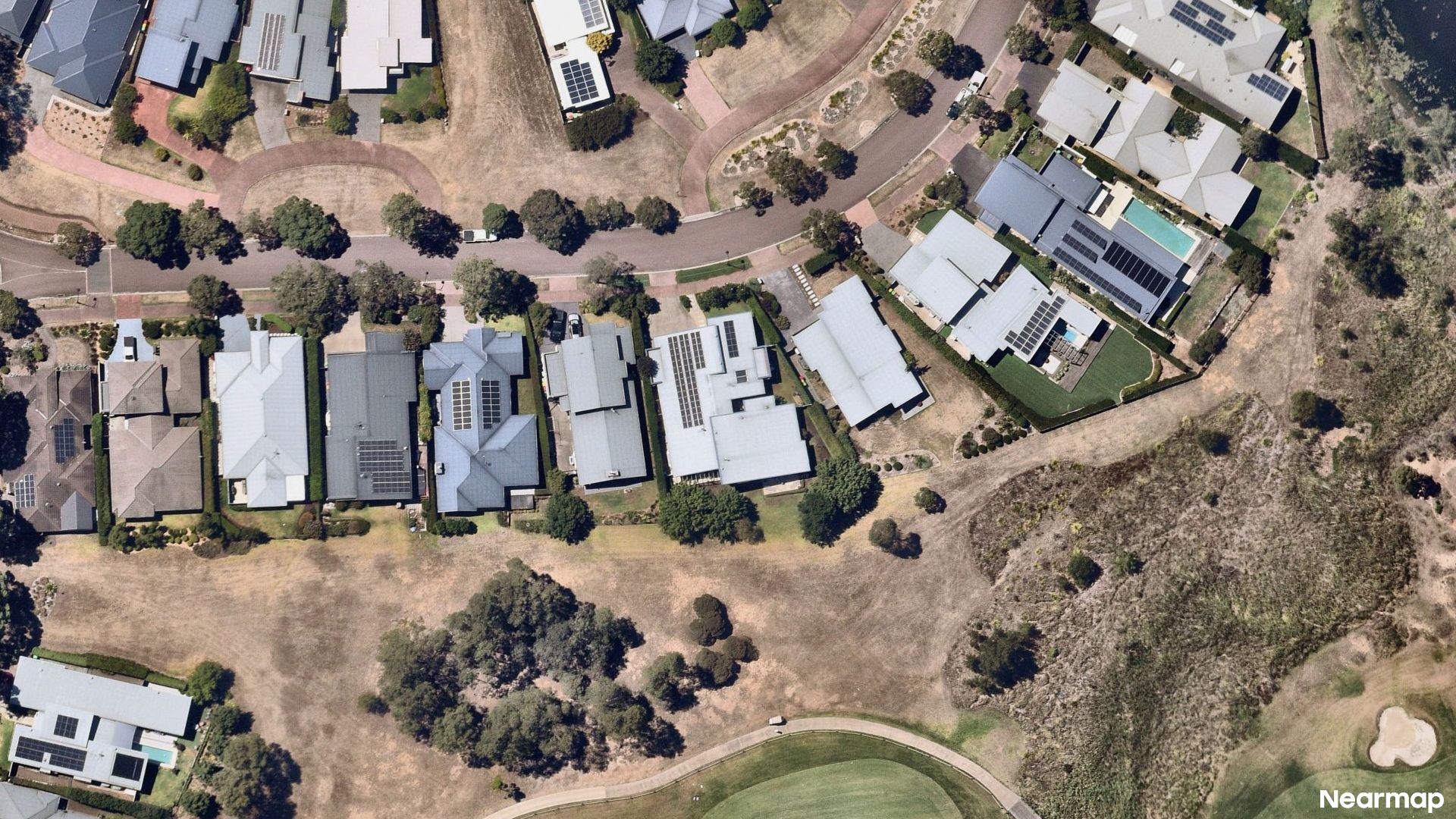 Vertical aerial view