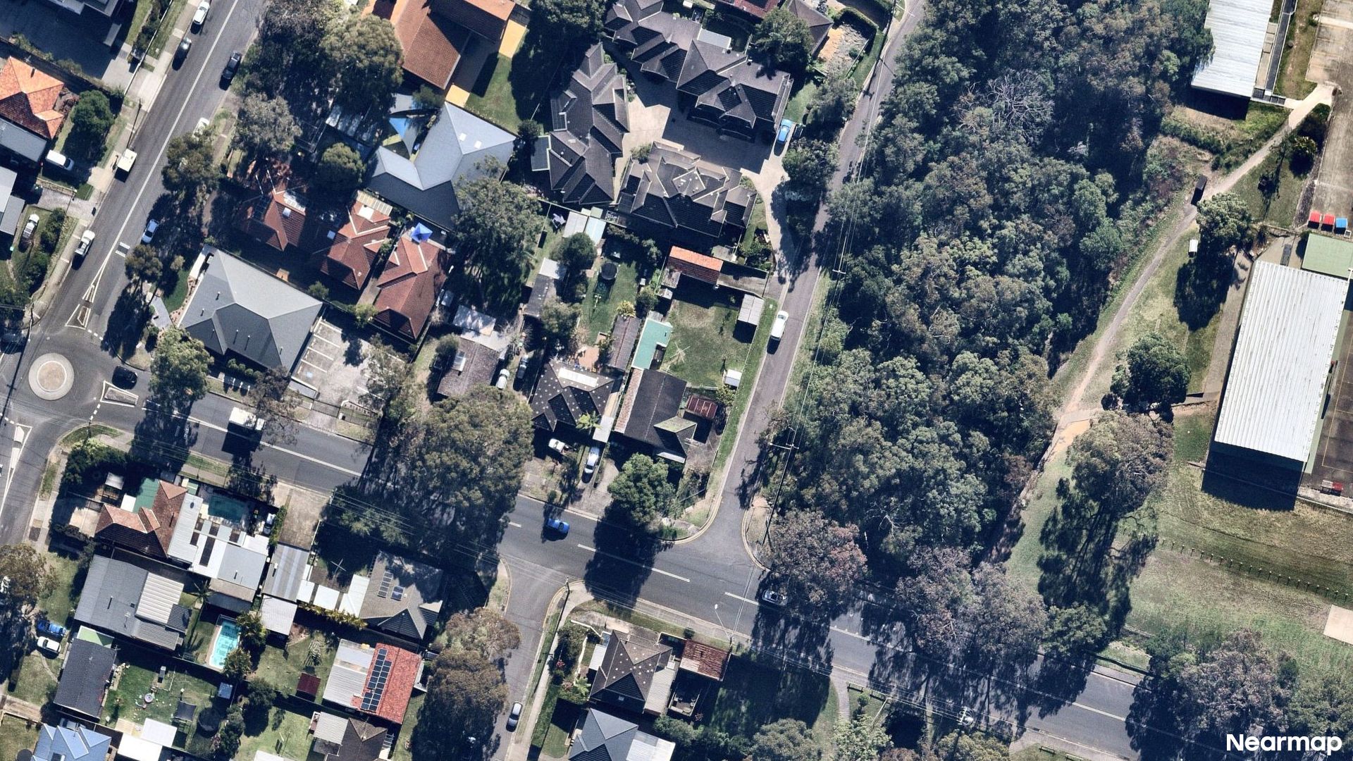 Vertical aerial view
