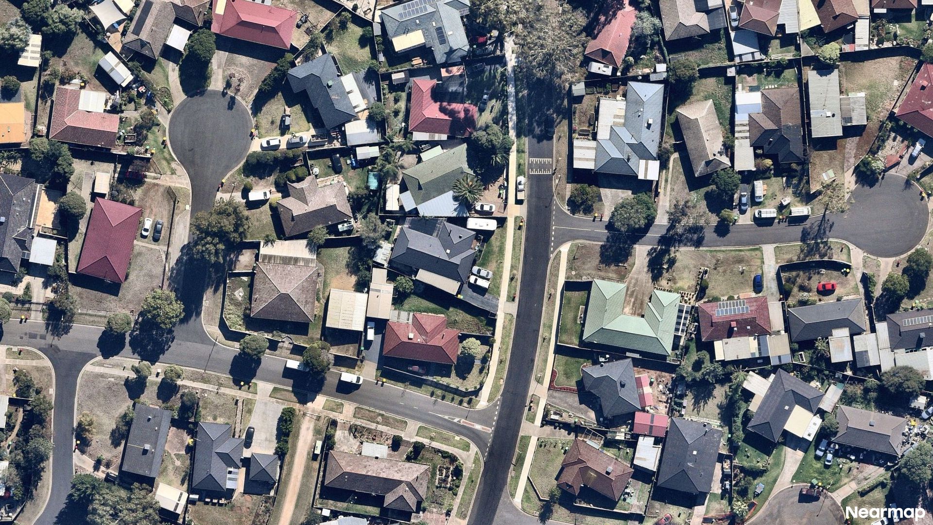 Vertical aerial view