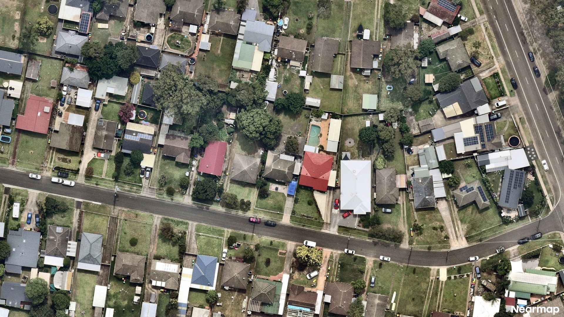 Vertical aerial view