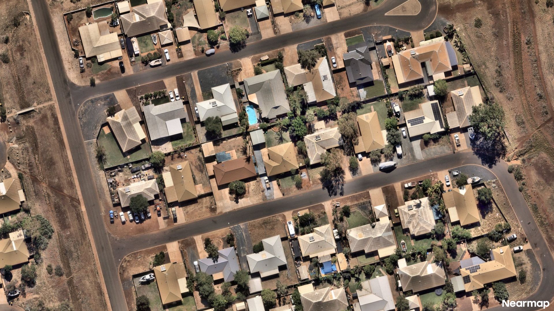 Vertical aerial view
