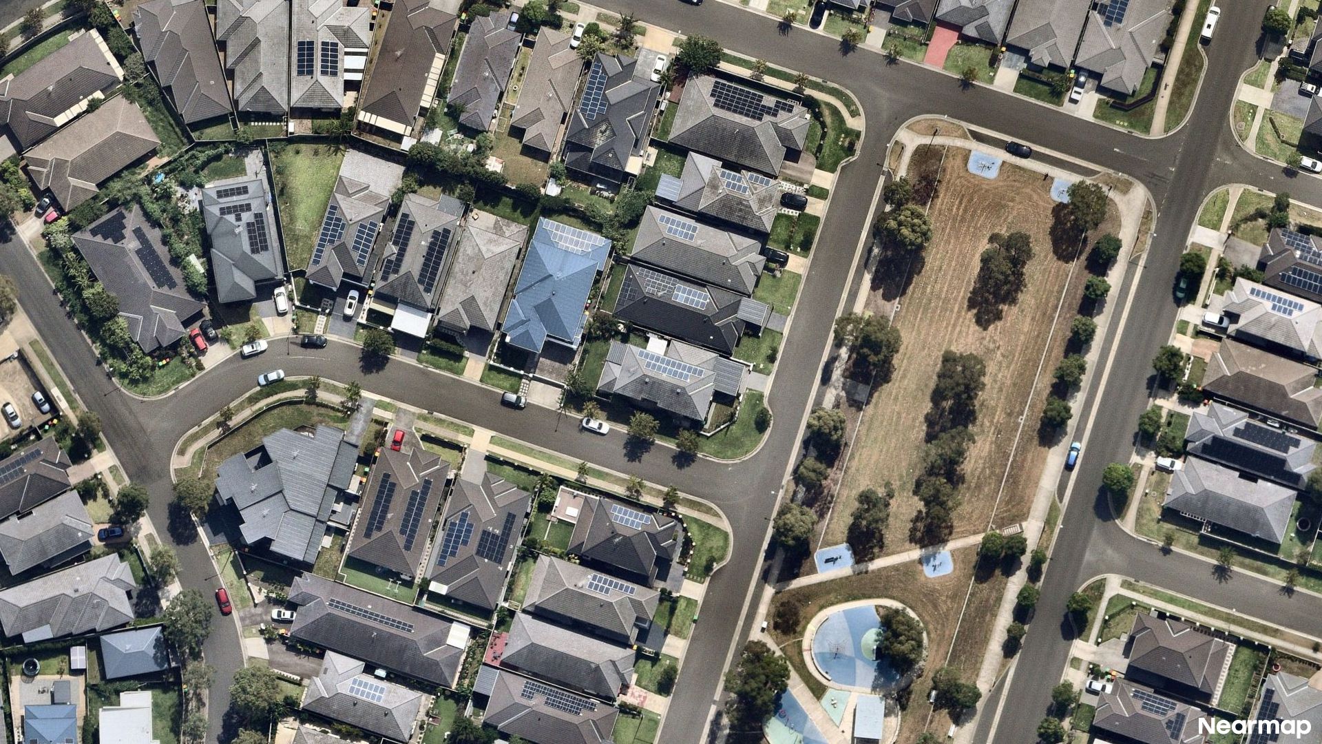 Vertical aerial view