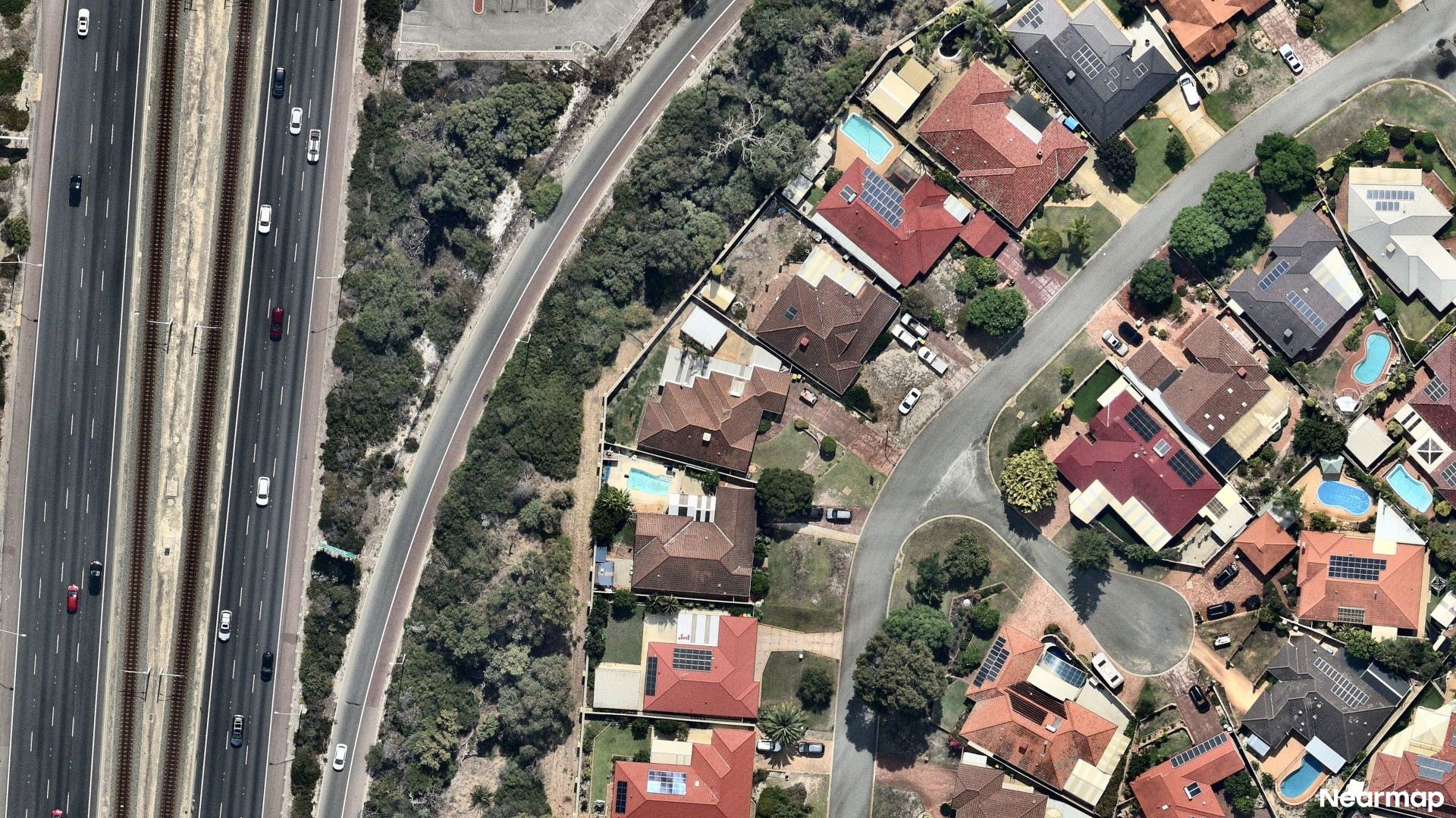 Vertical aerial view