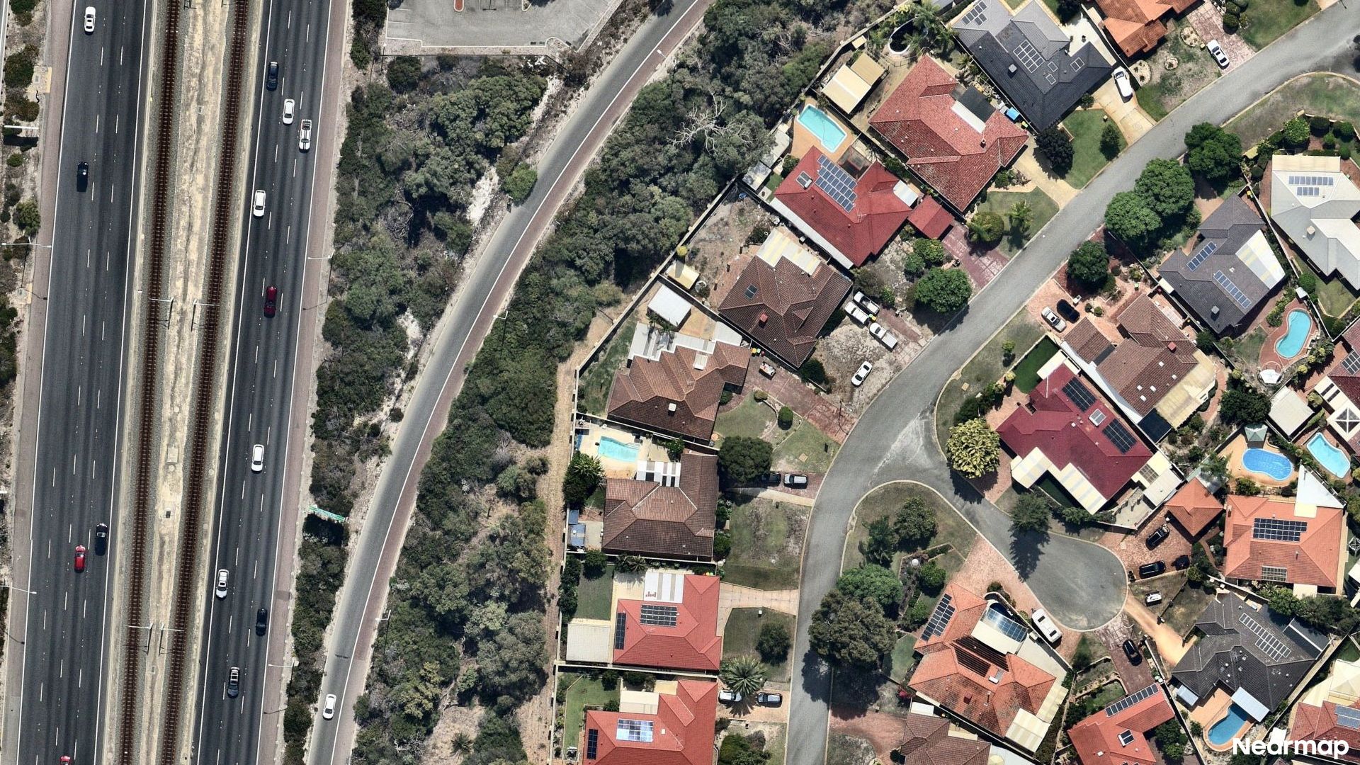 Vertical aerial view