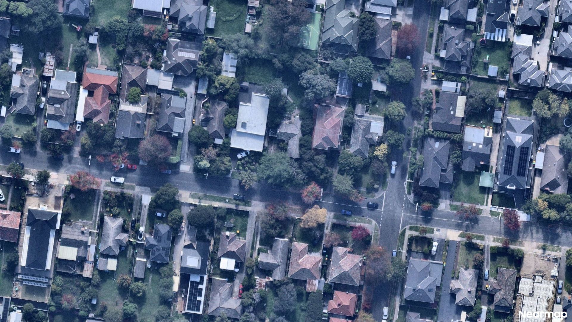 Vertical aerial view