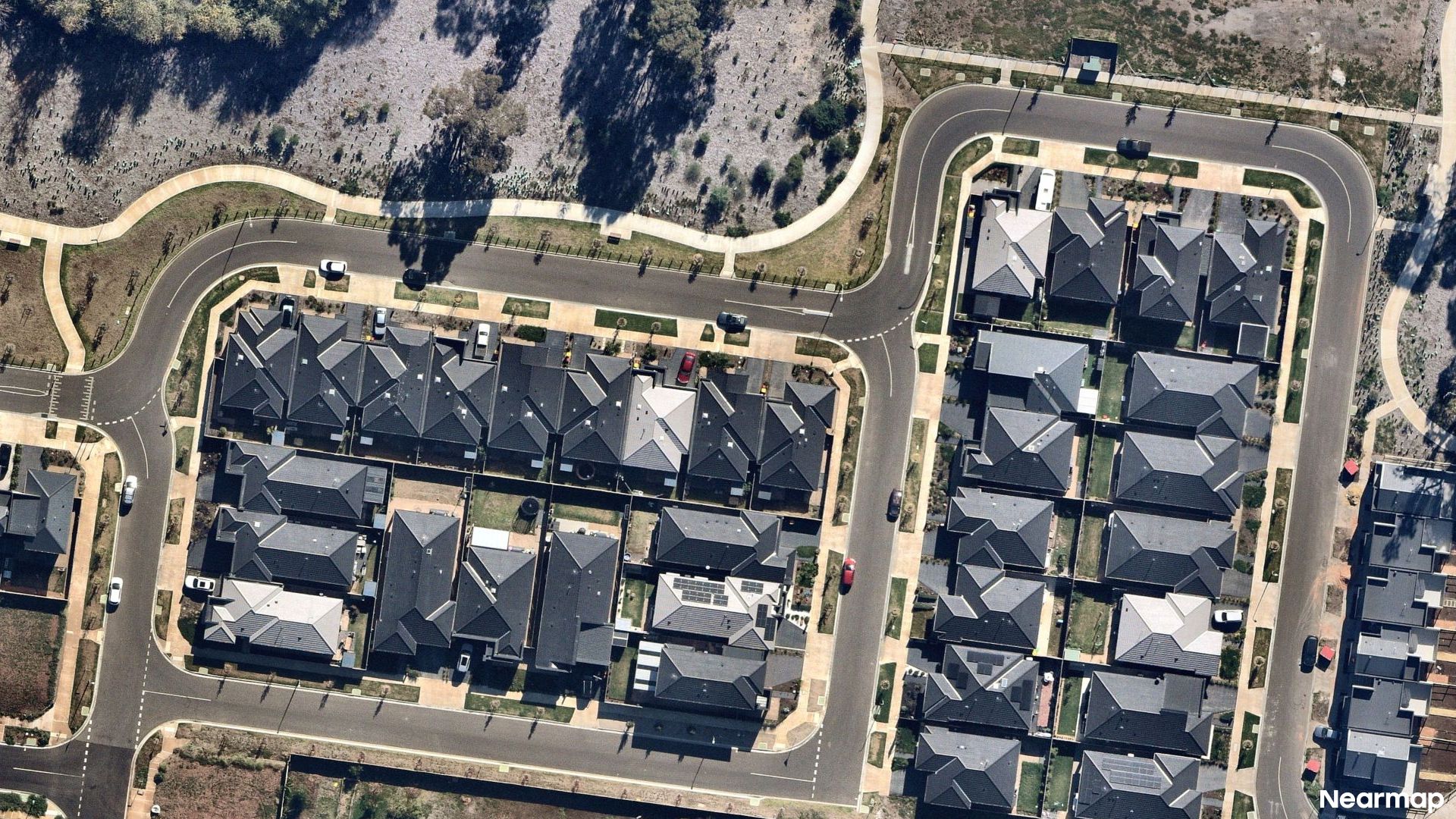 Vertical aerial view