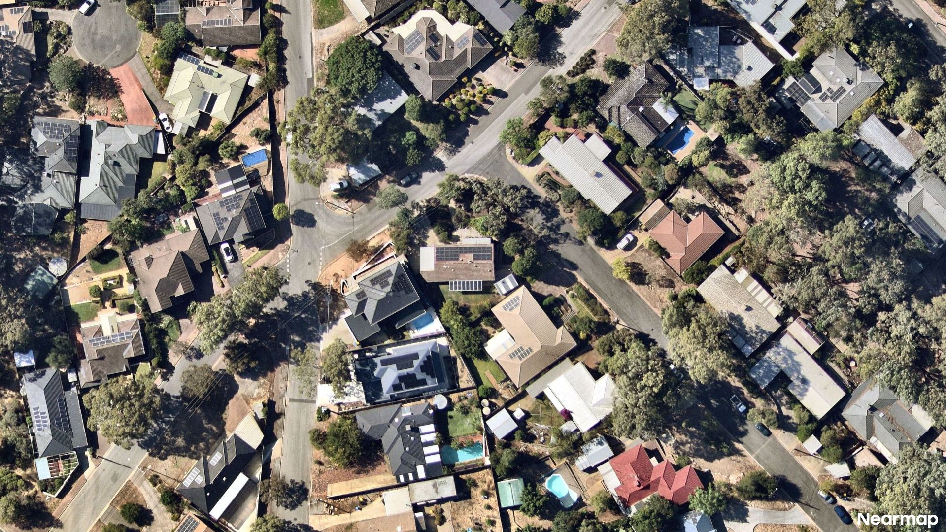 Vertical aerial view