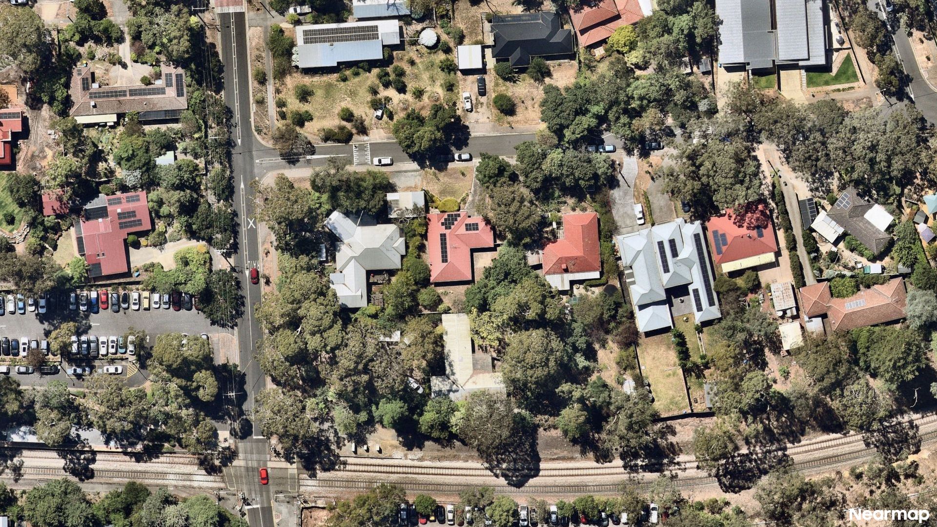 Vertical aerial view