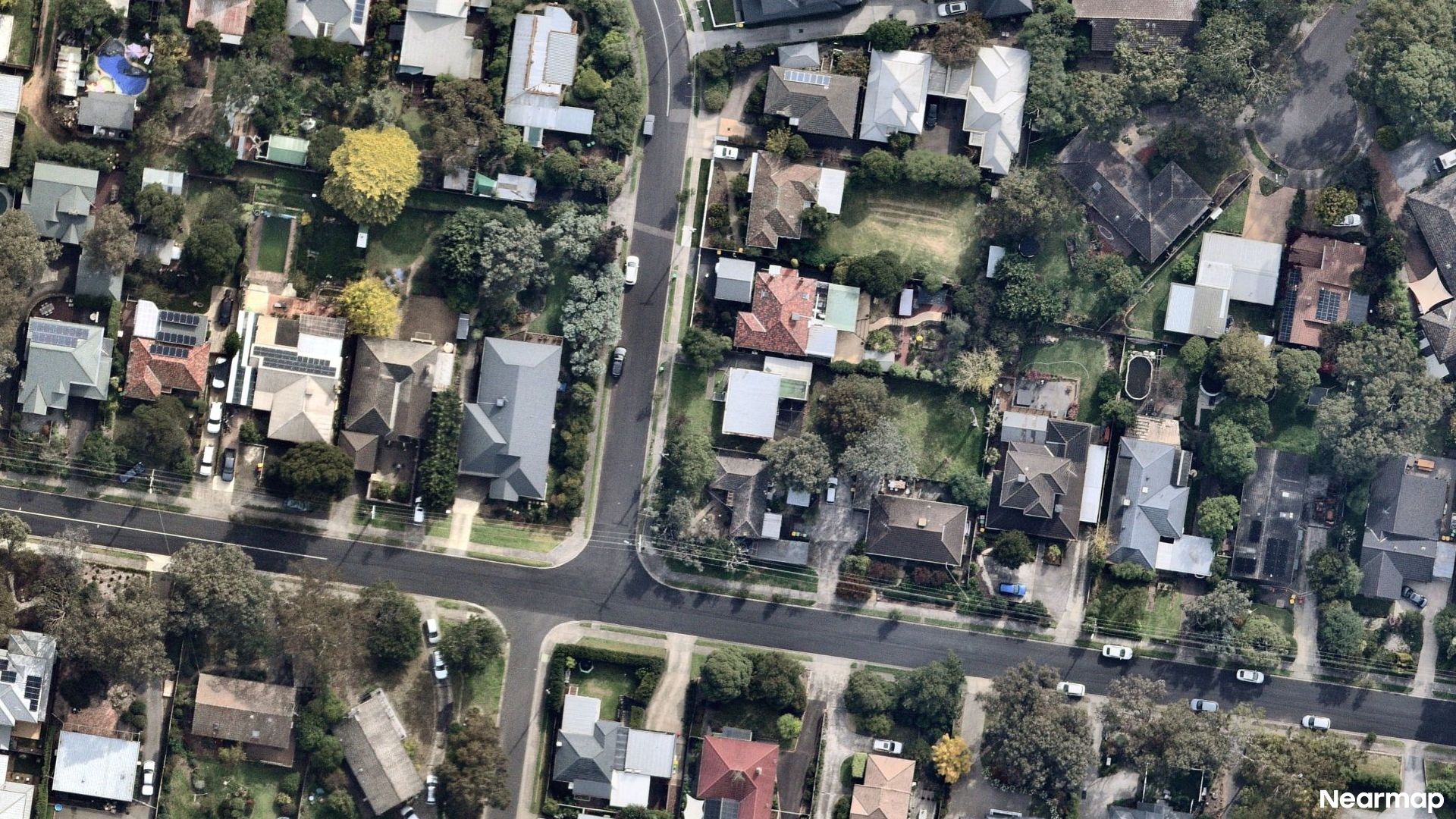 Vertical aerial view