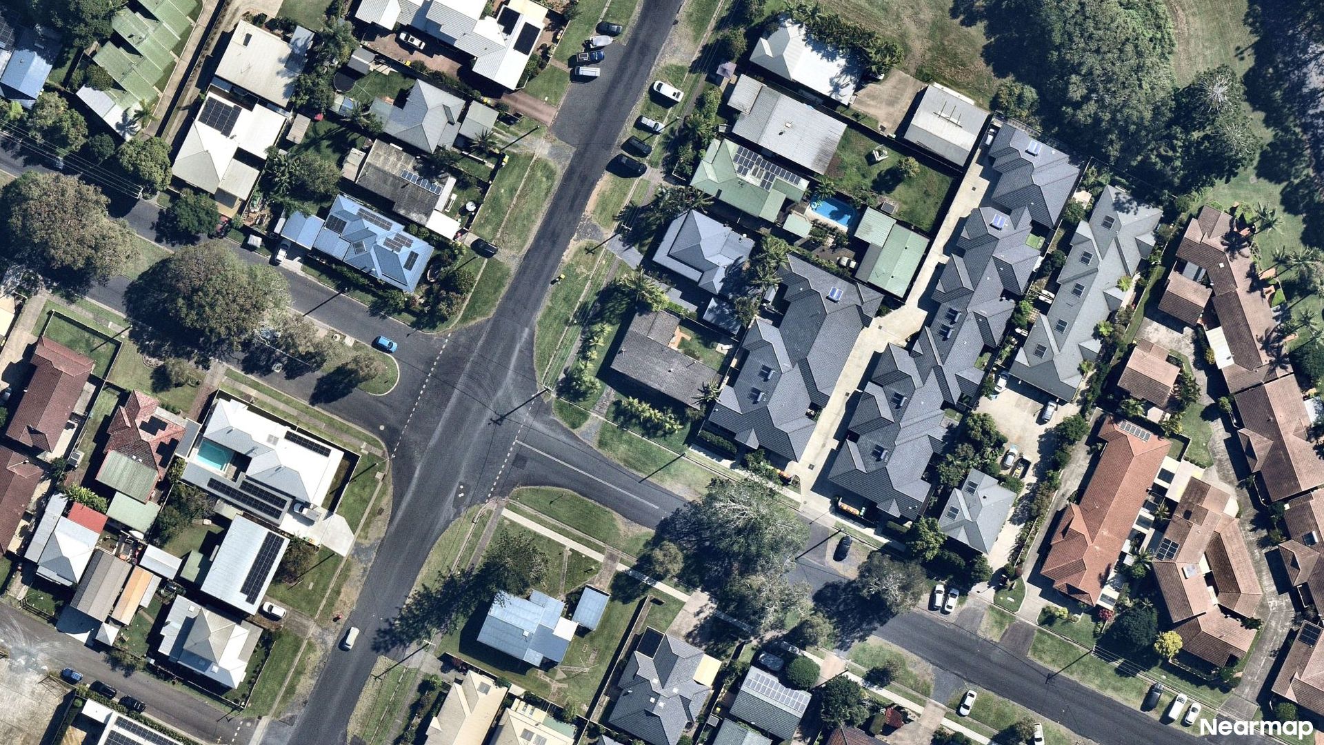 Vertical aerial view