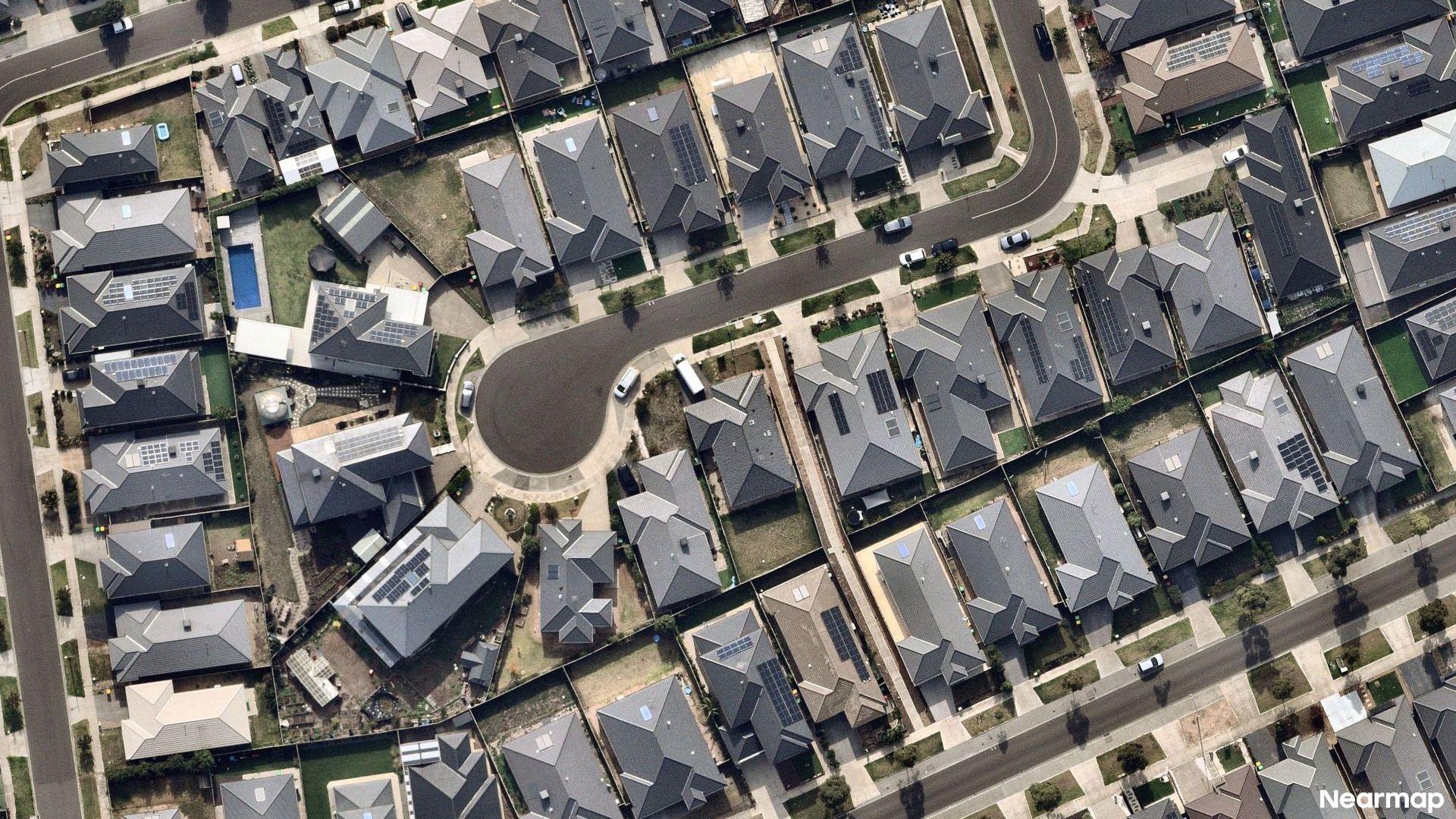 Vertical aerial view