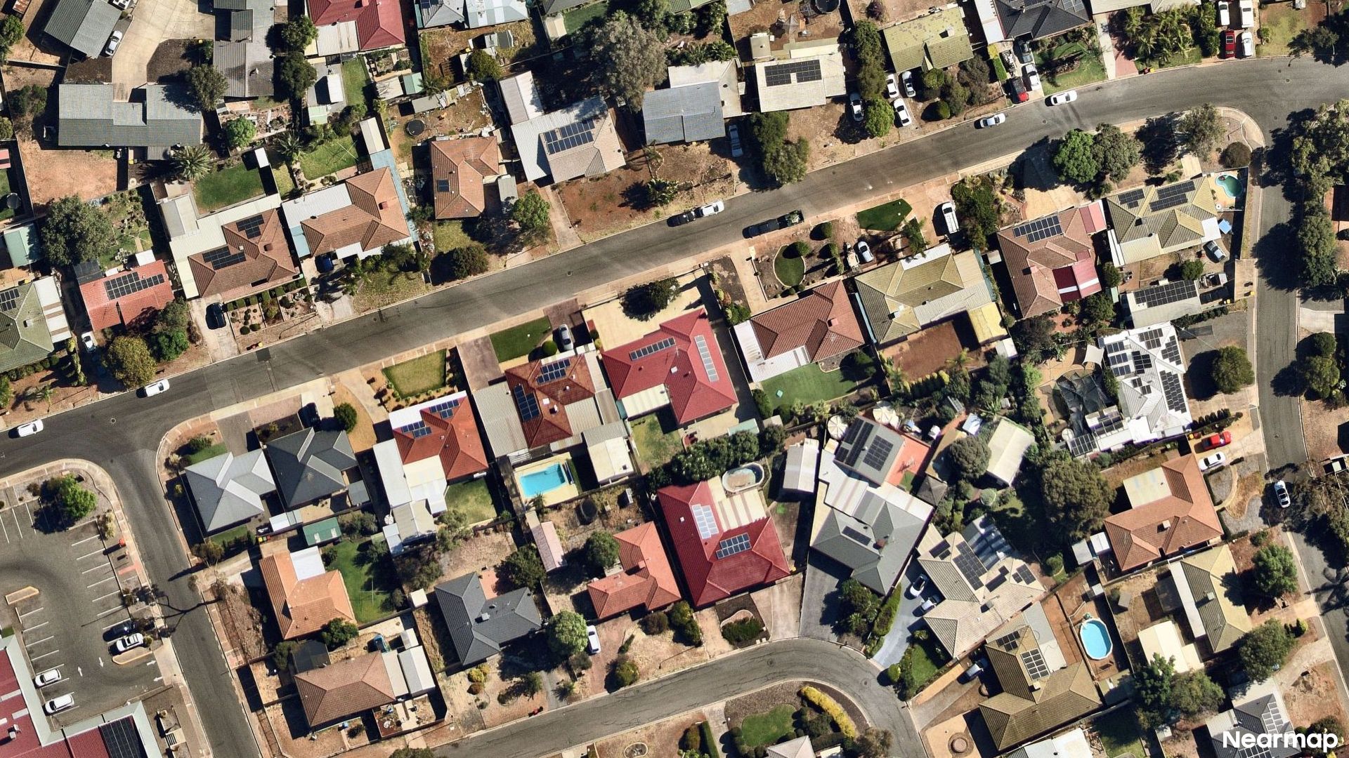 Vertical aerial view