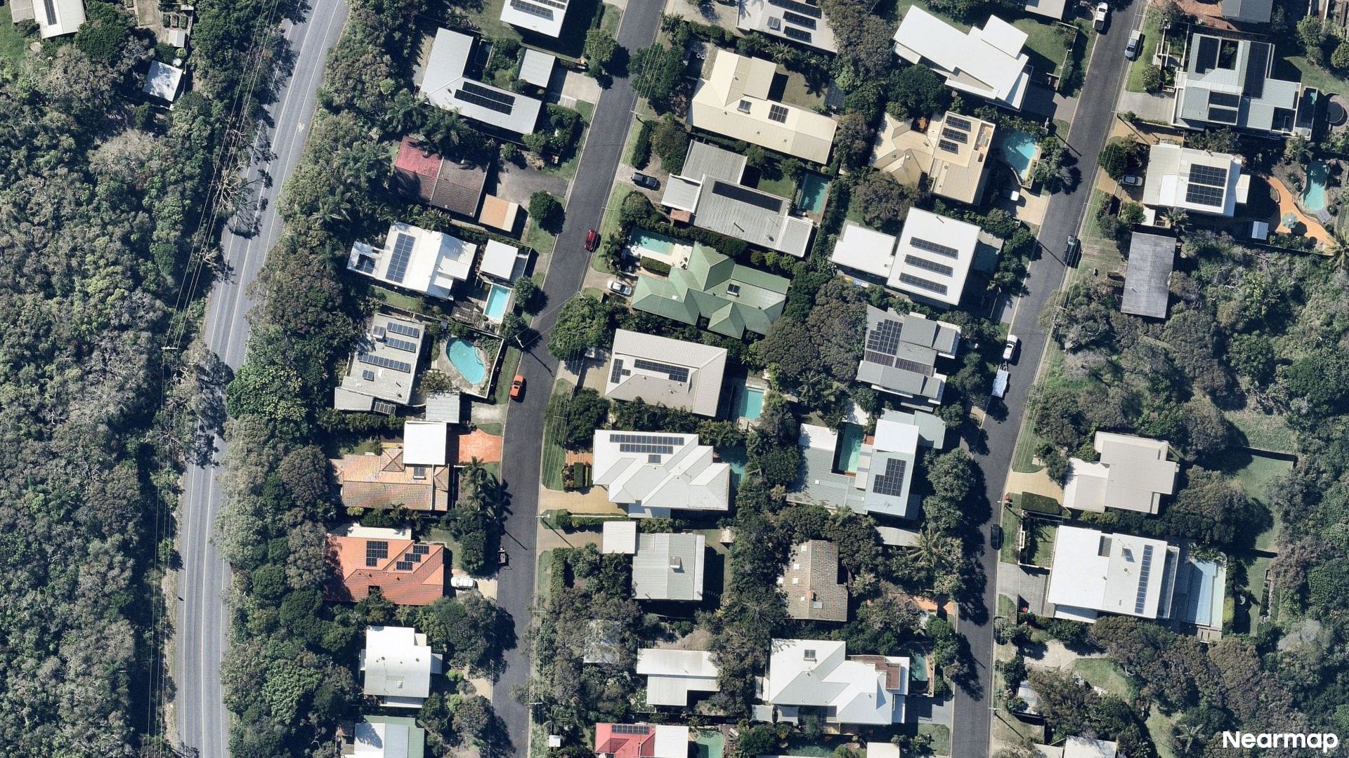 Vertical aerial view