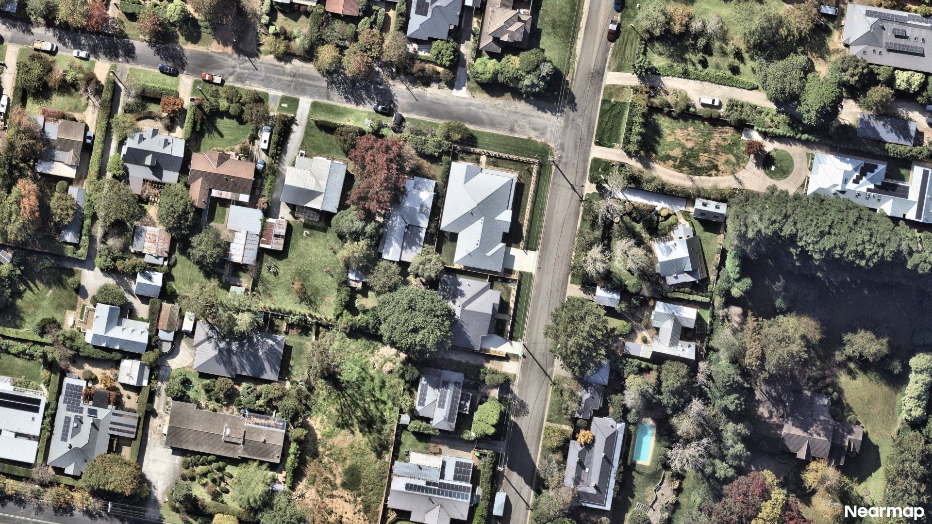 Vertical aerial view