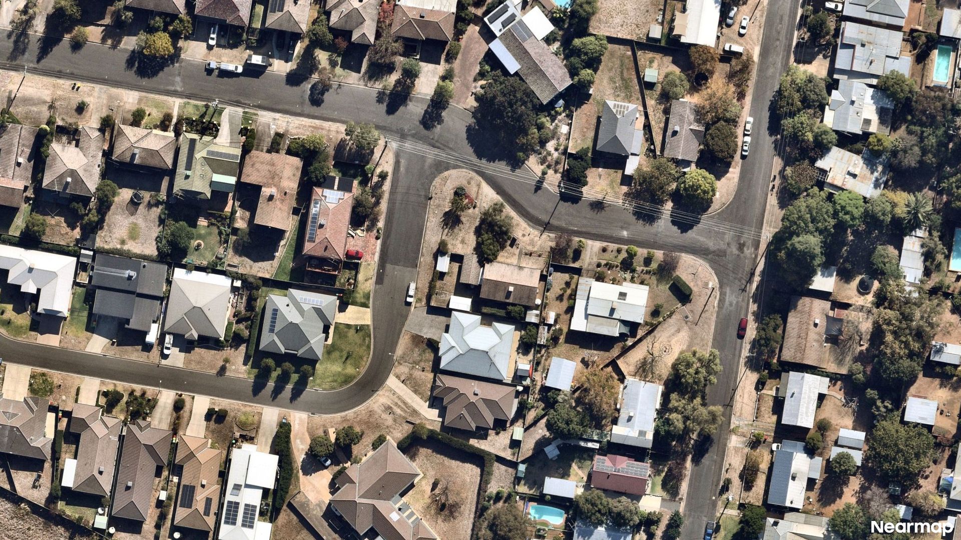Vertical aerial view