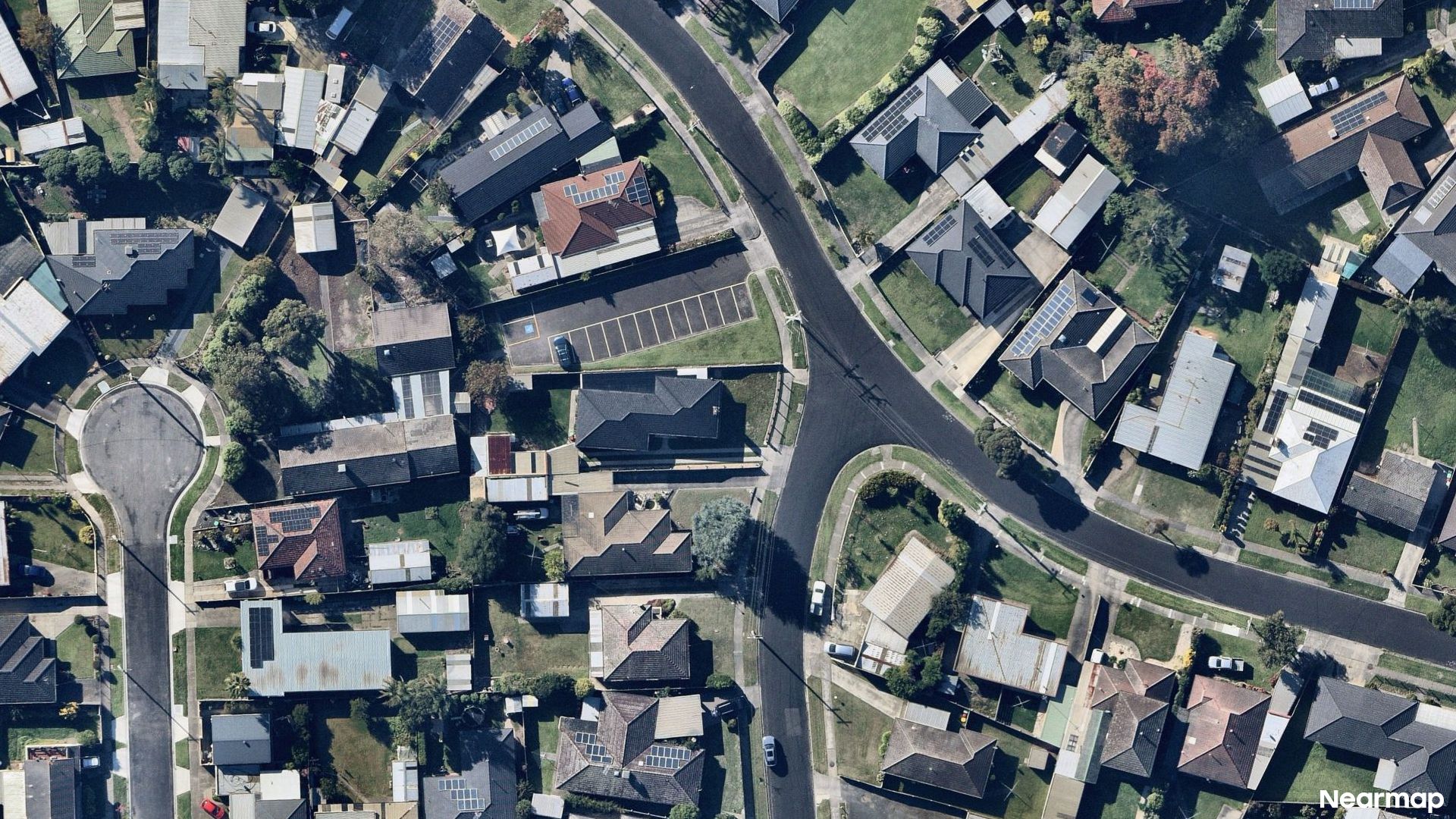 Vertical aerial view