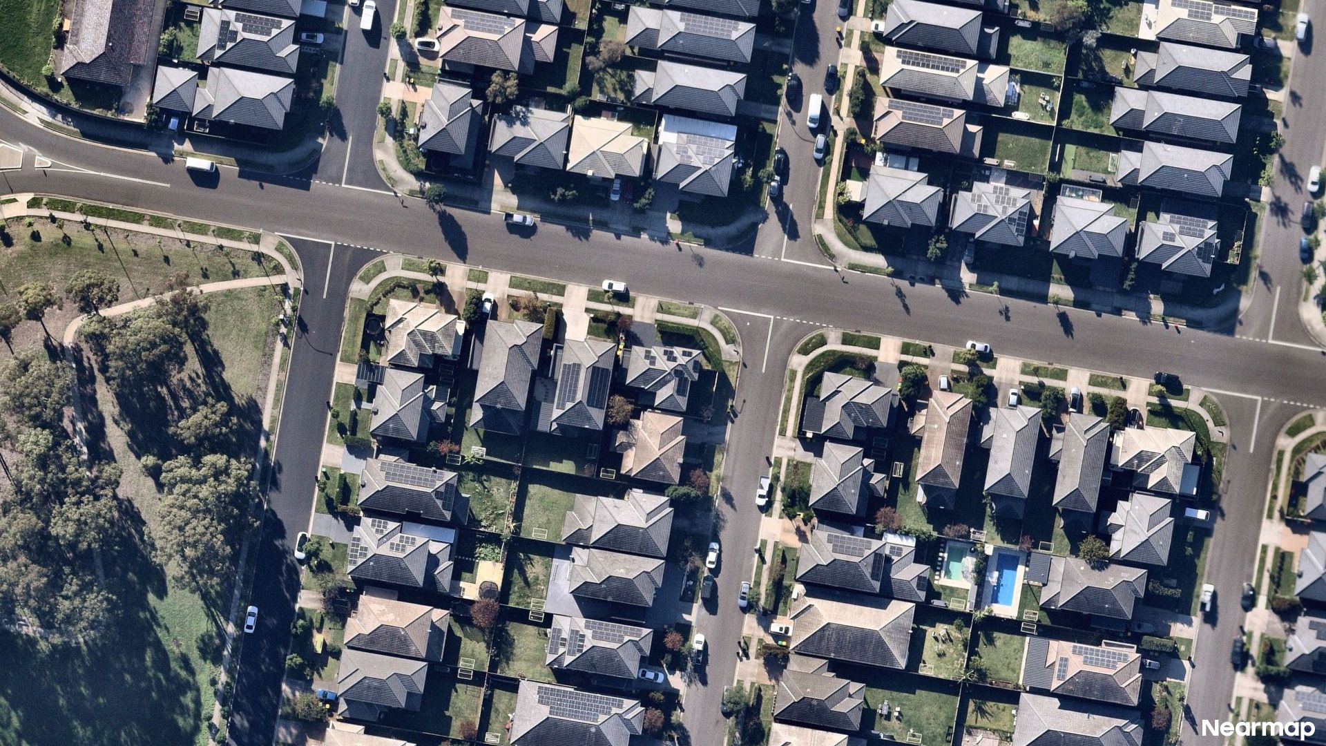Vertical aerial view