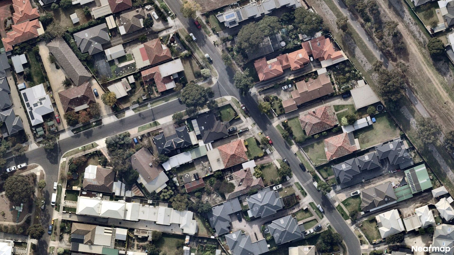 Vertical aerial view