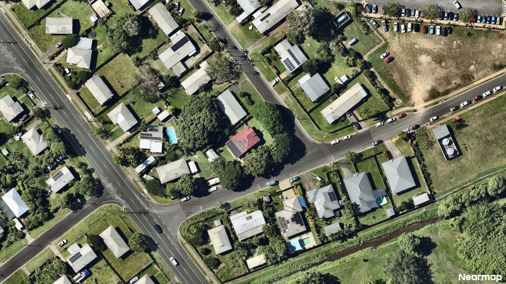 Vertical aerial view