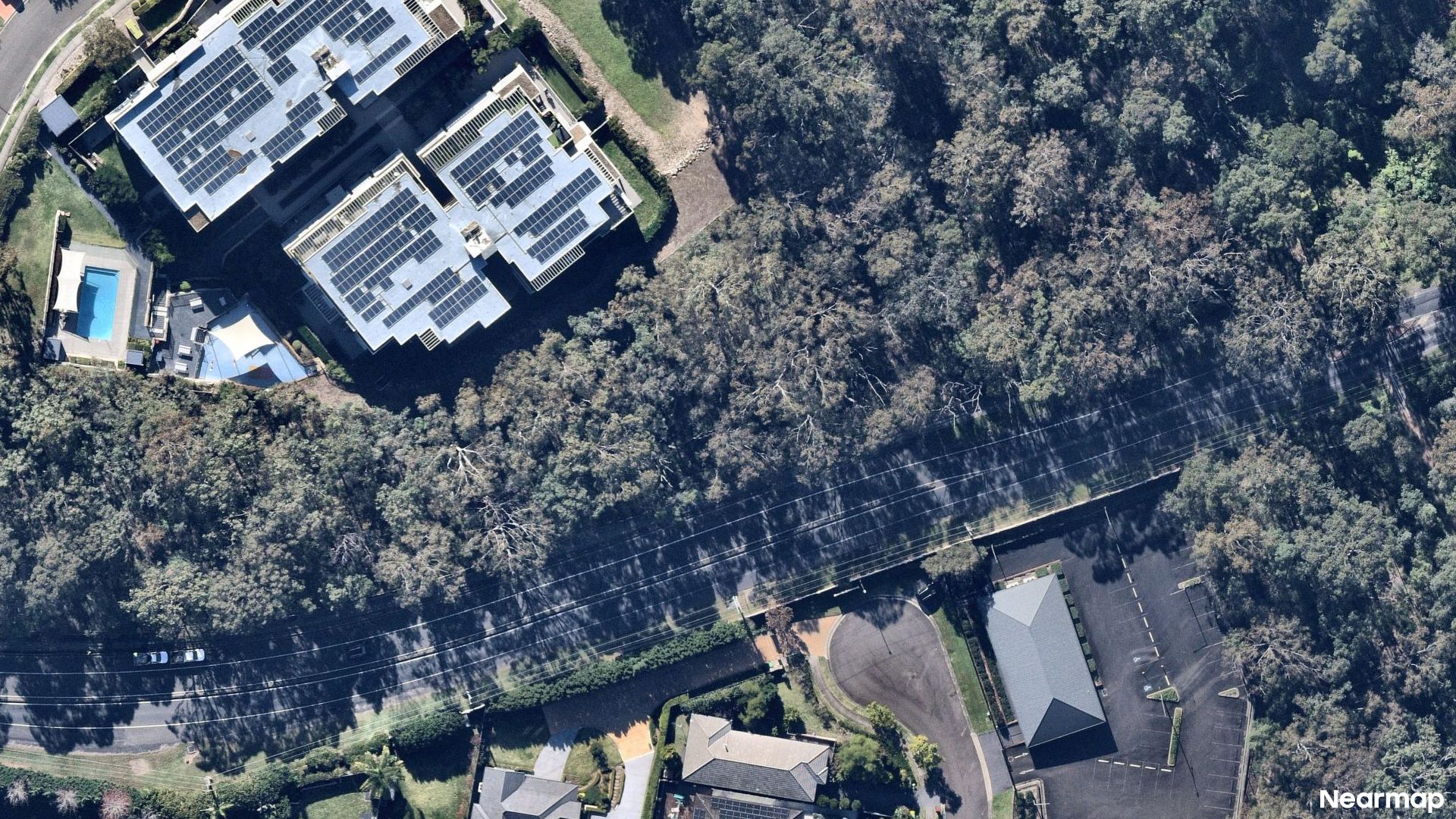 Vertical aerial view