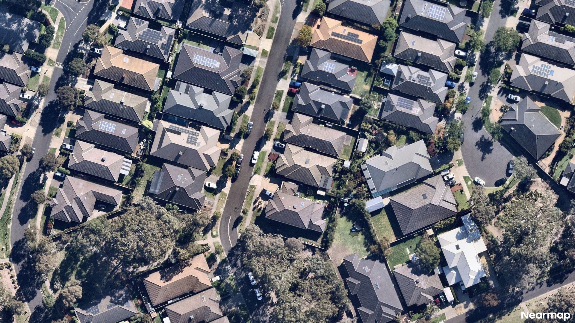 Vertical aerial view