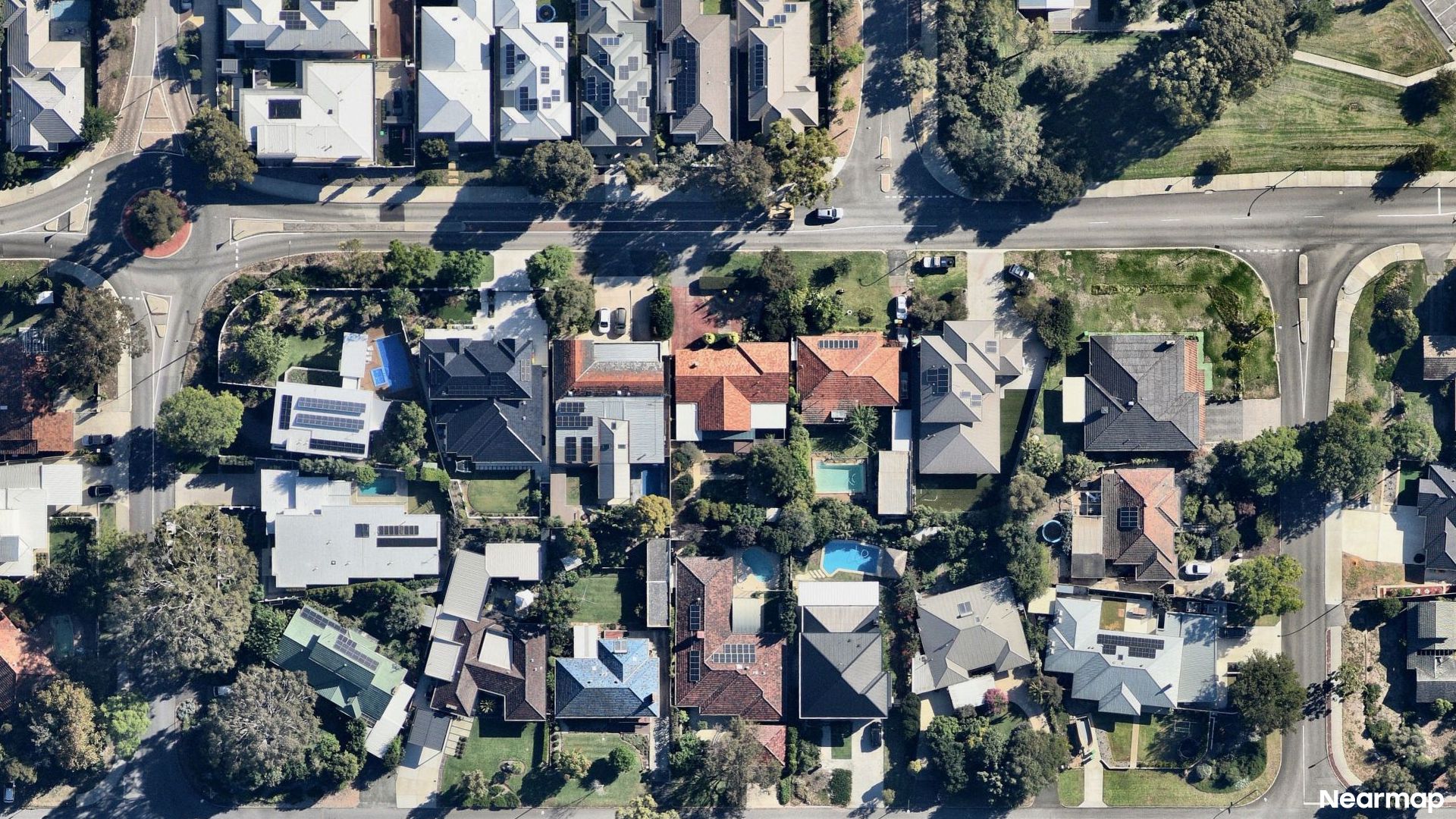 Vertical aerial view
