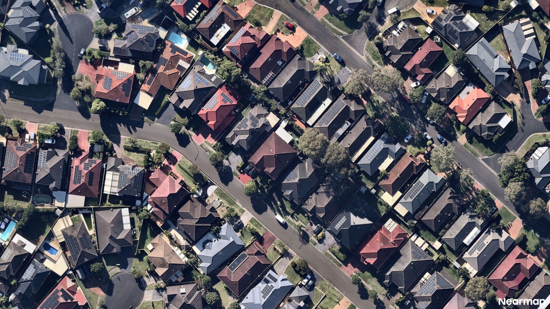 Vertical aerial view