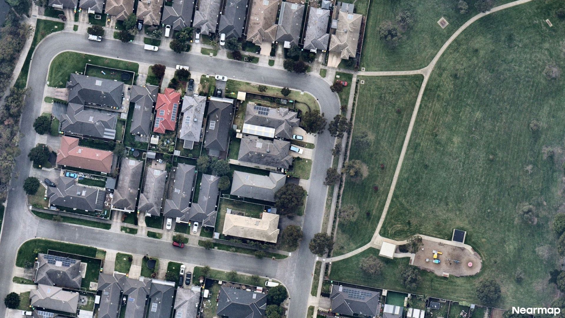 Vertical aerial view