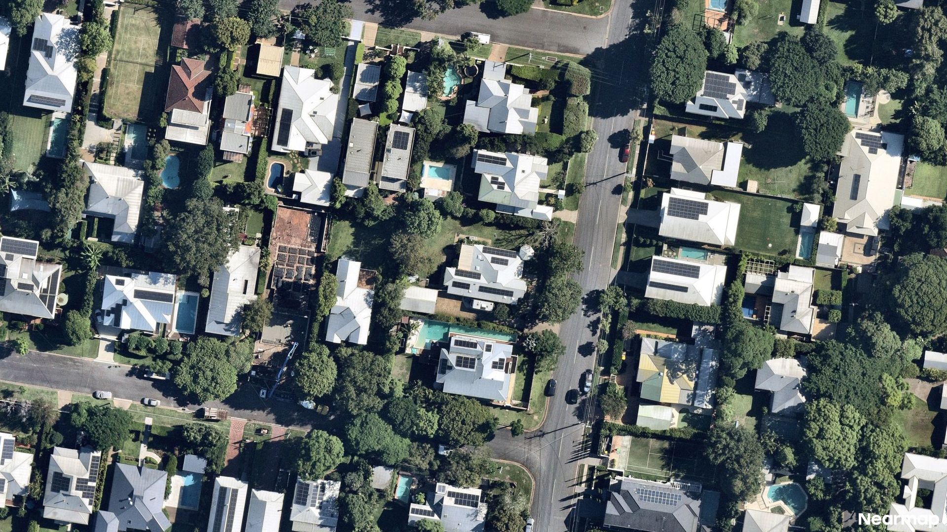 Vertical aerial view