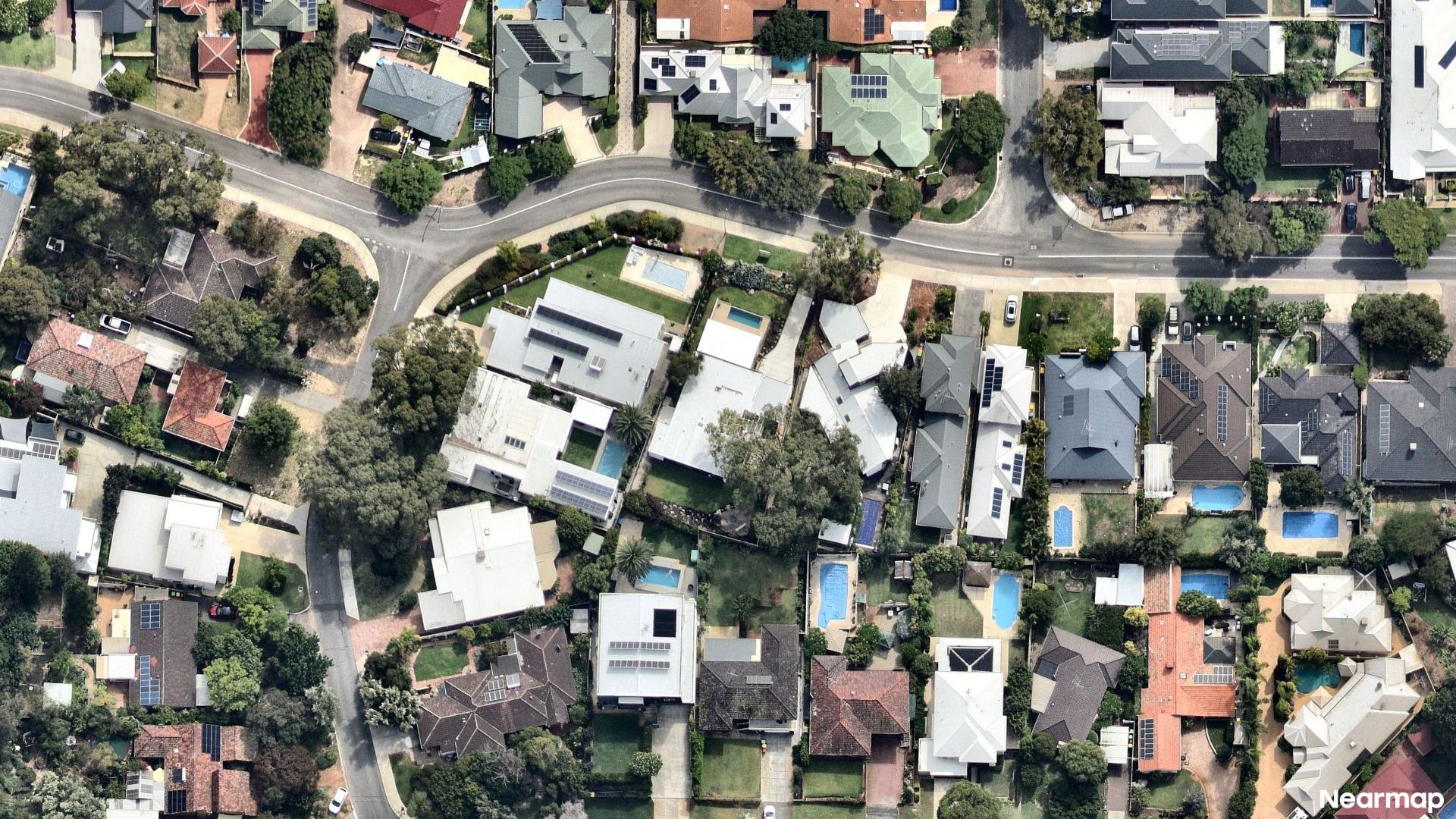 Vertical aerial view
