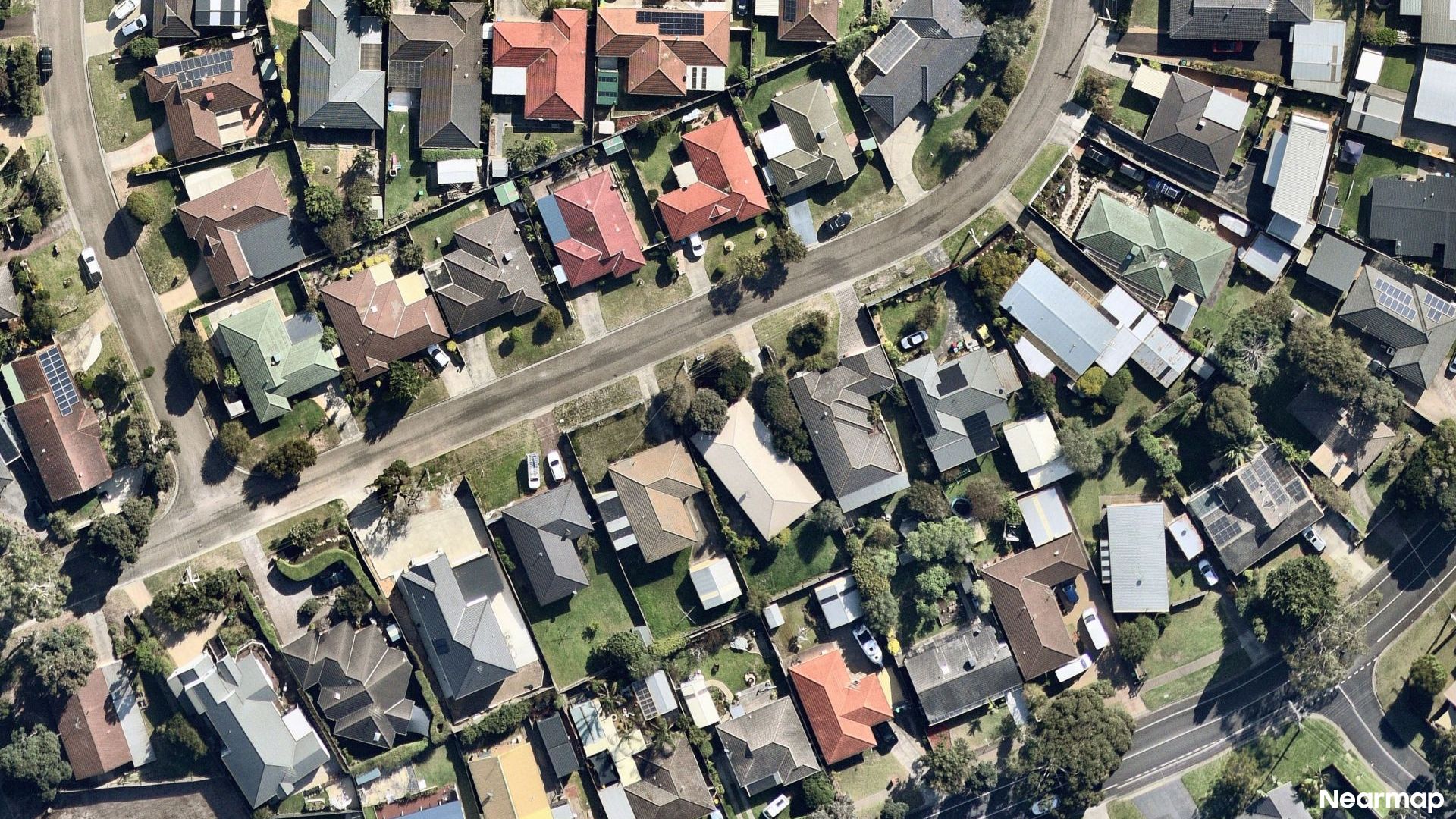 Vertical aerial view