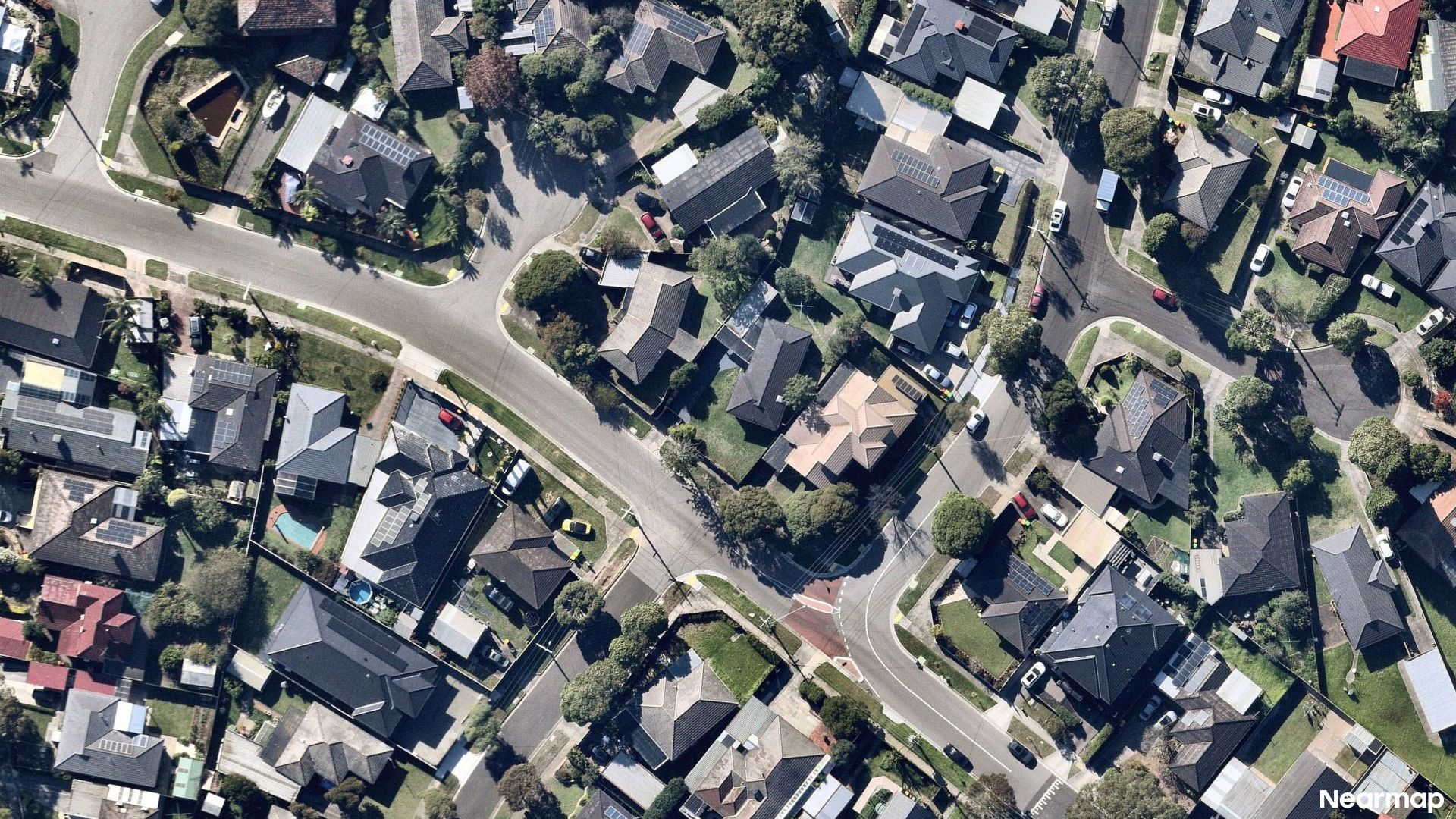 Vertical aerial view