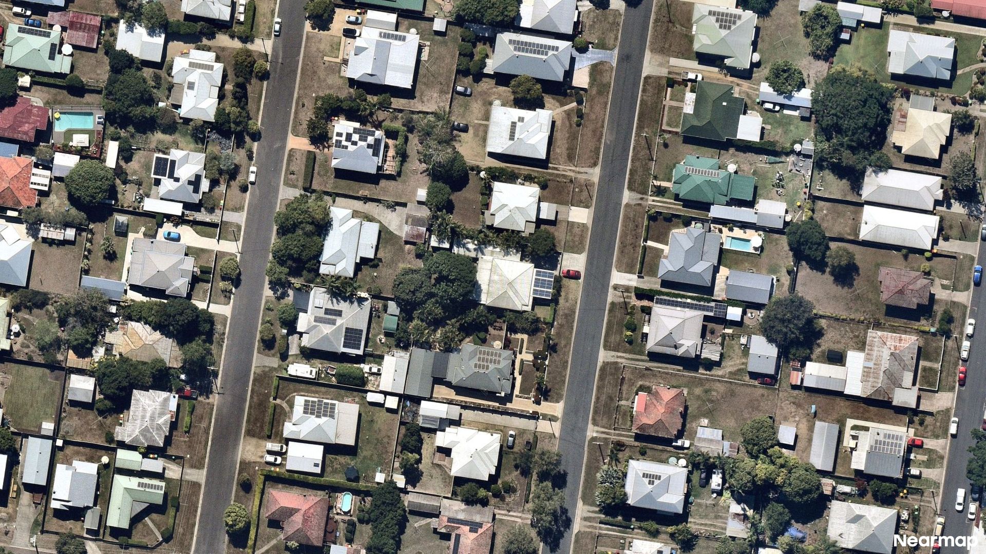 Vertical aerial view