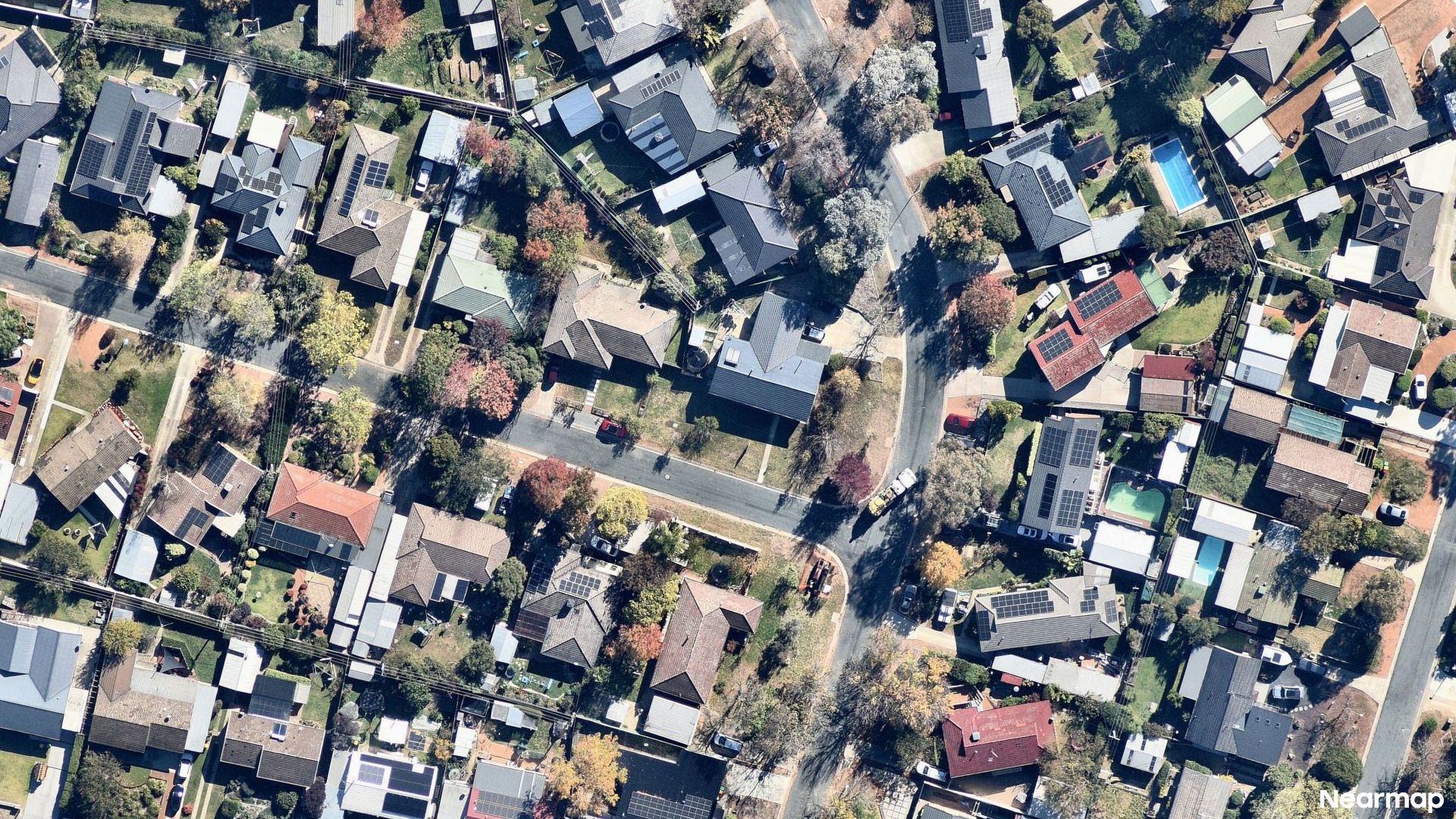 Vertical aerial view