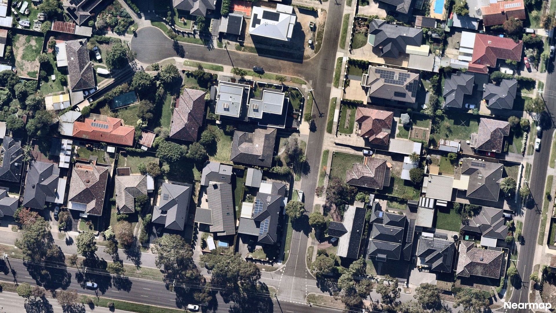 Vertical aerial view