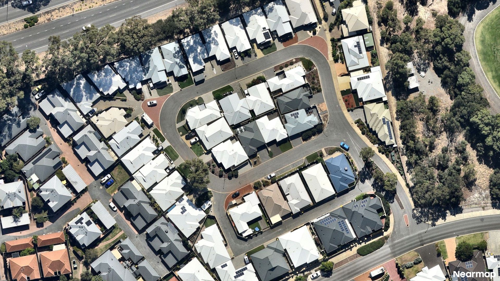 Vertical aerial view