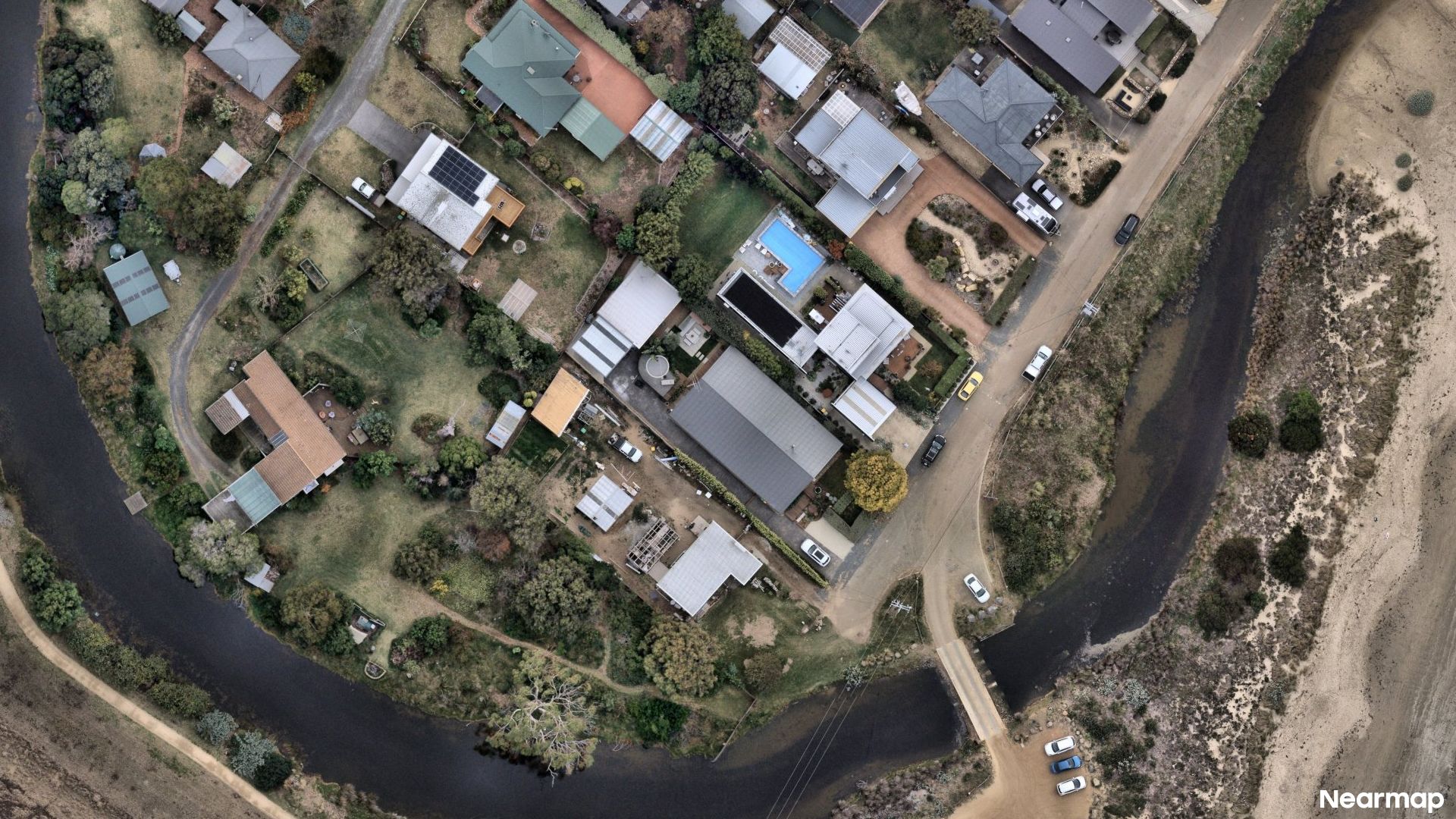 Vertical aerial view