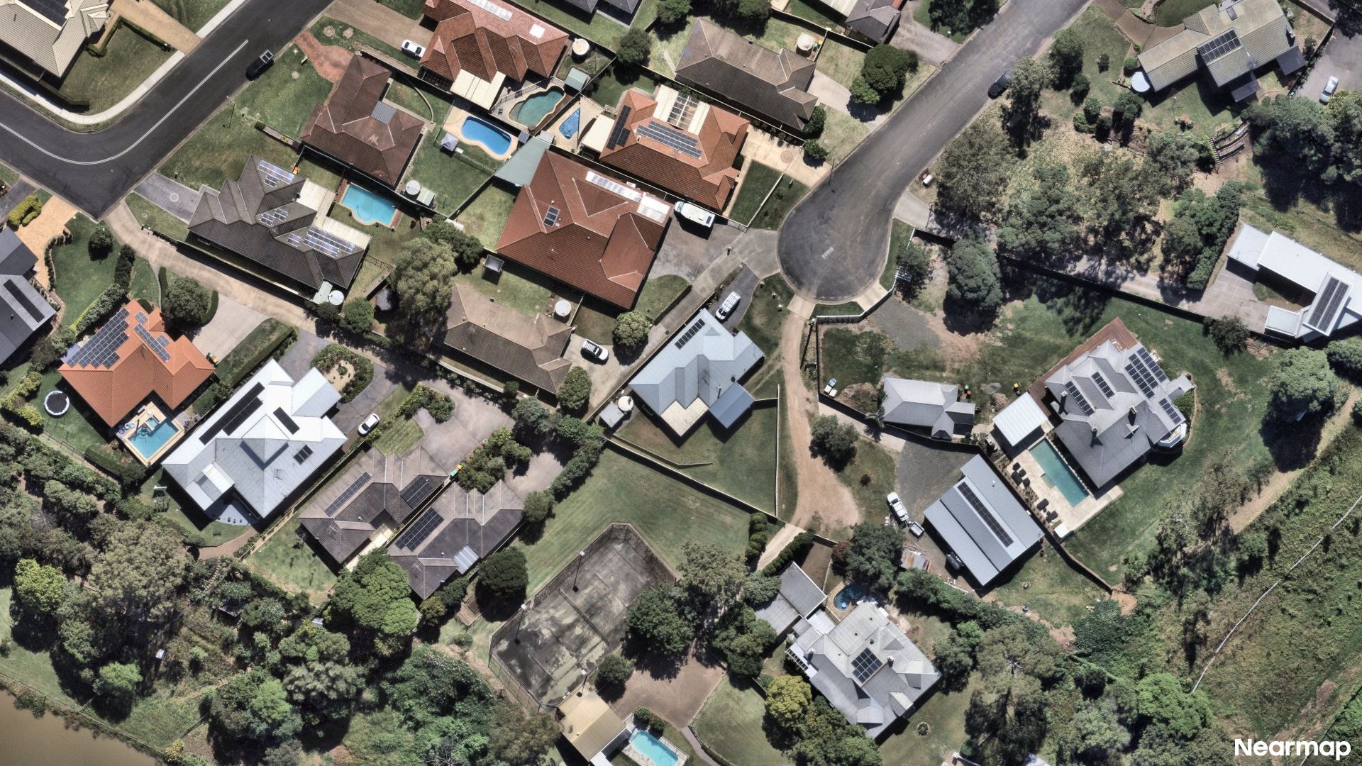 Vertical aerial view
