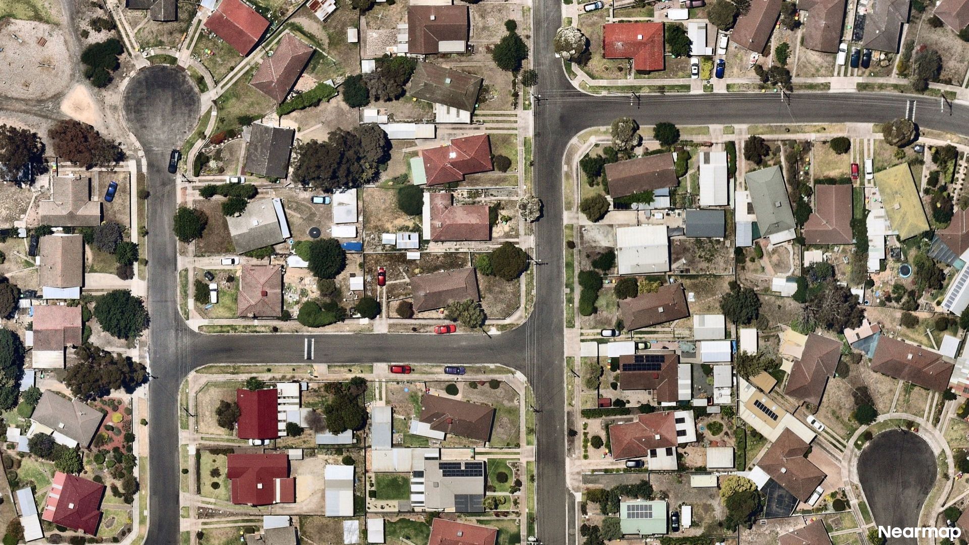 Vertical aerial view