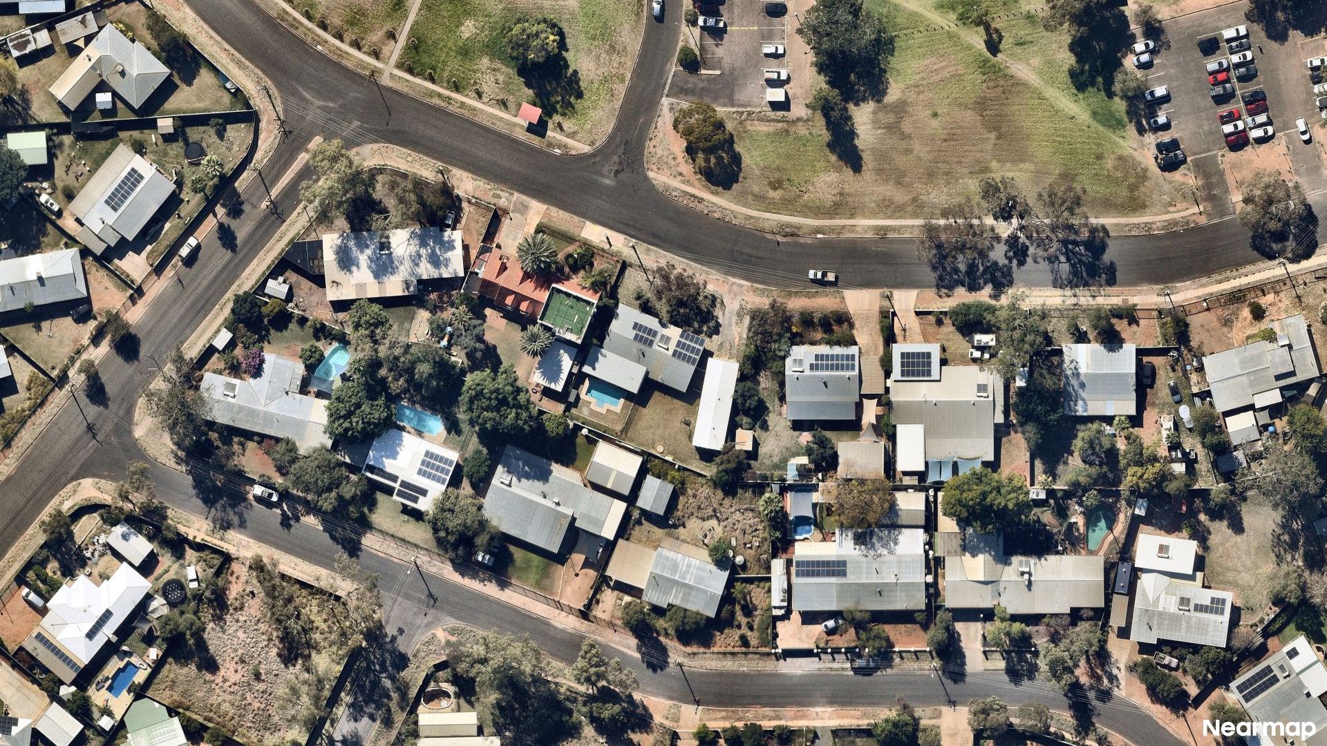 Vertical aerial view