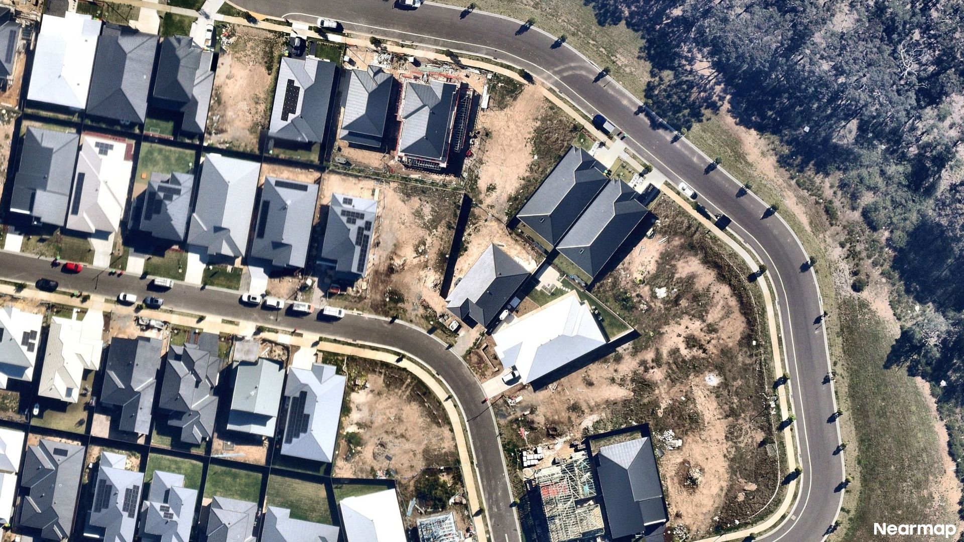 Vertical aerial view