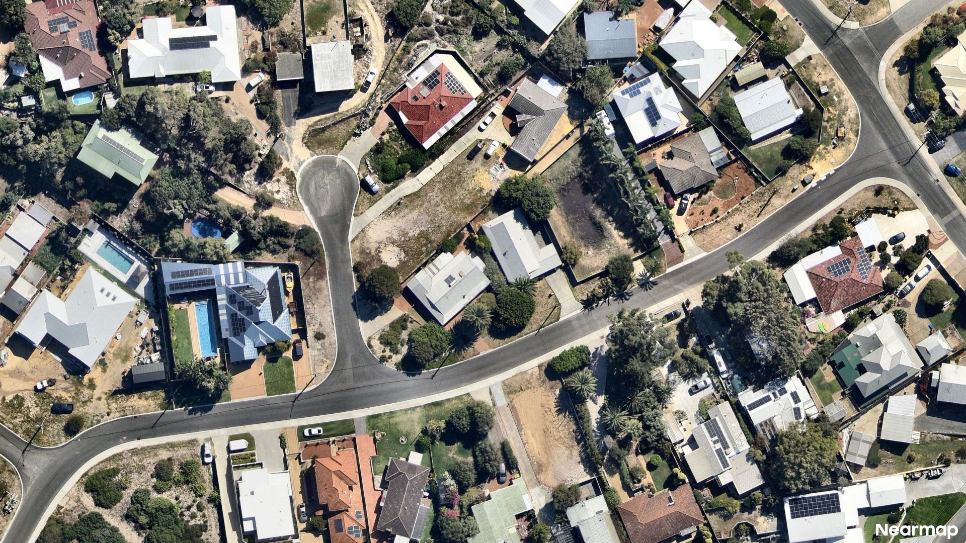 Vertical aerial view