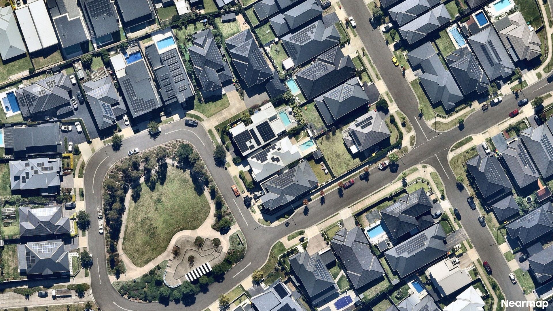 Vertical aerial view