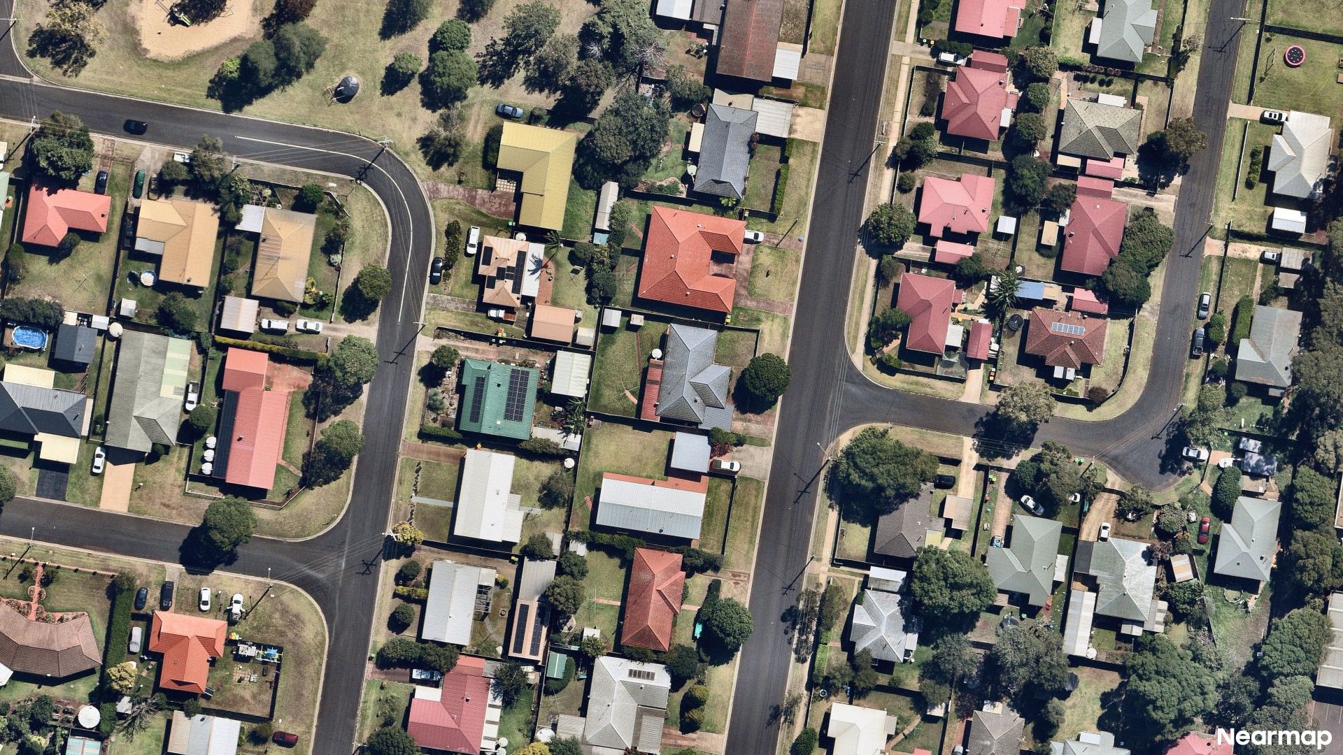 Vertical aerial view